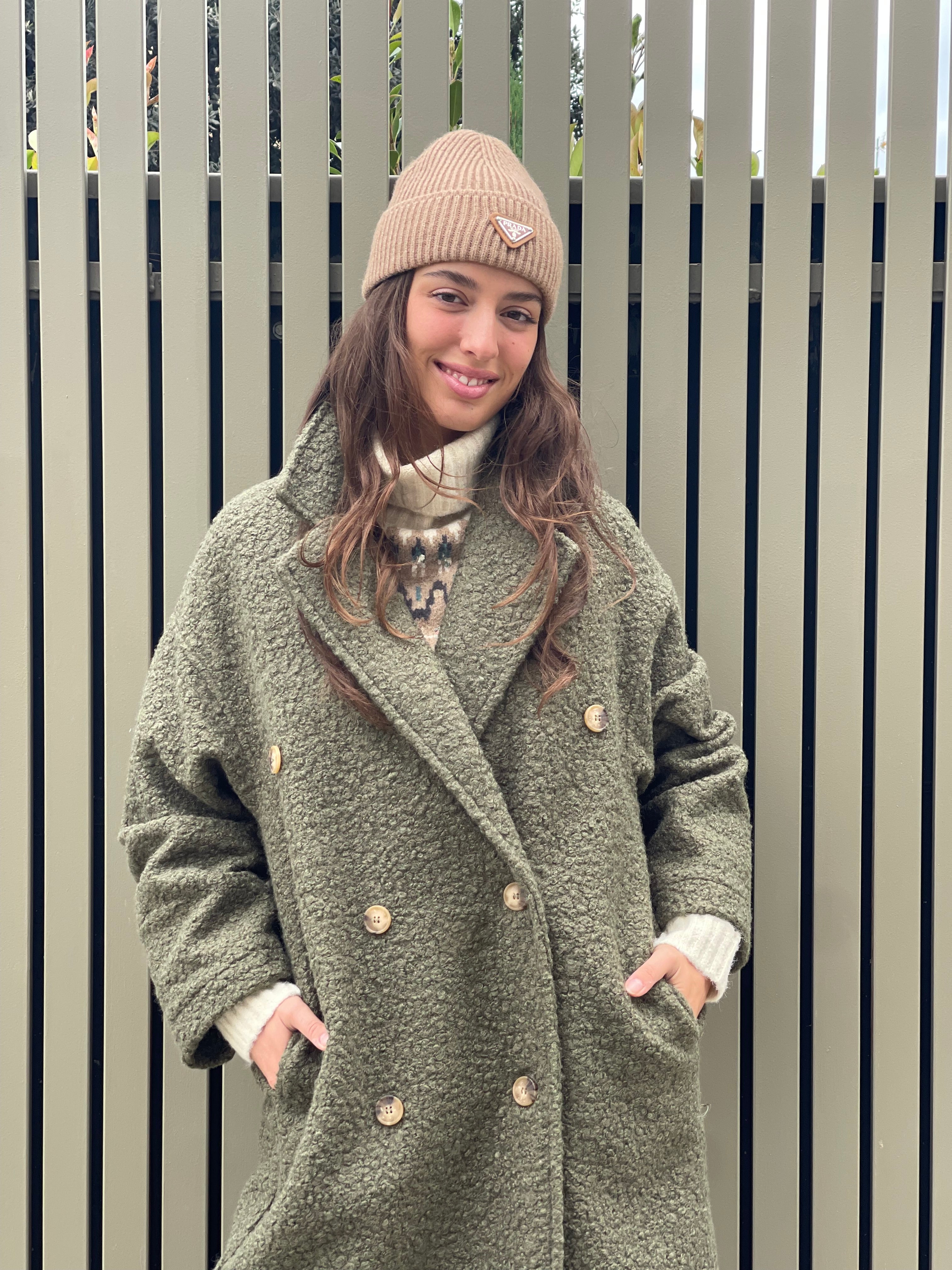 Abrigo Magnolia baguilla kaki