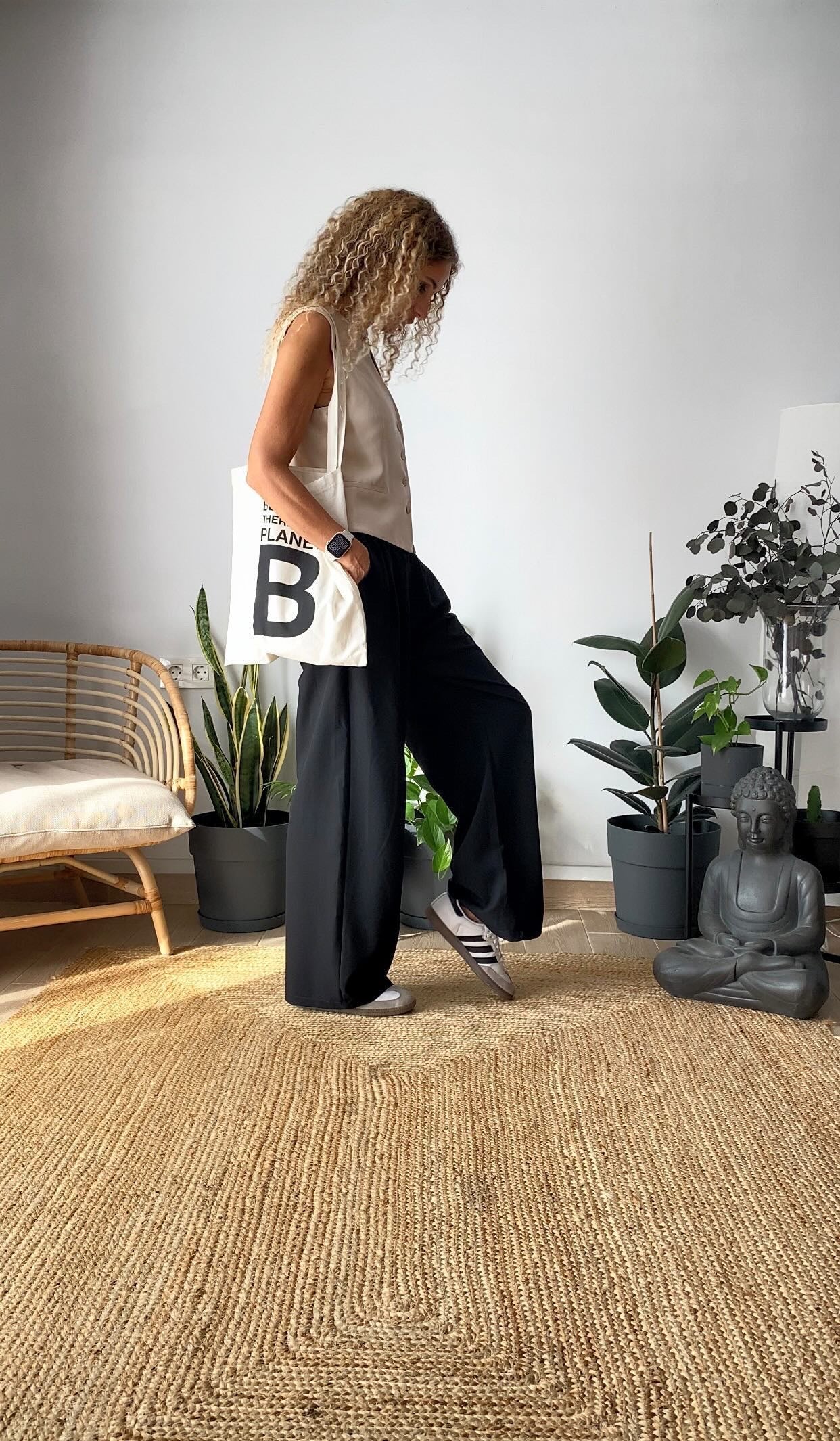 Pantalón masculino negro