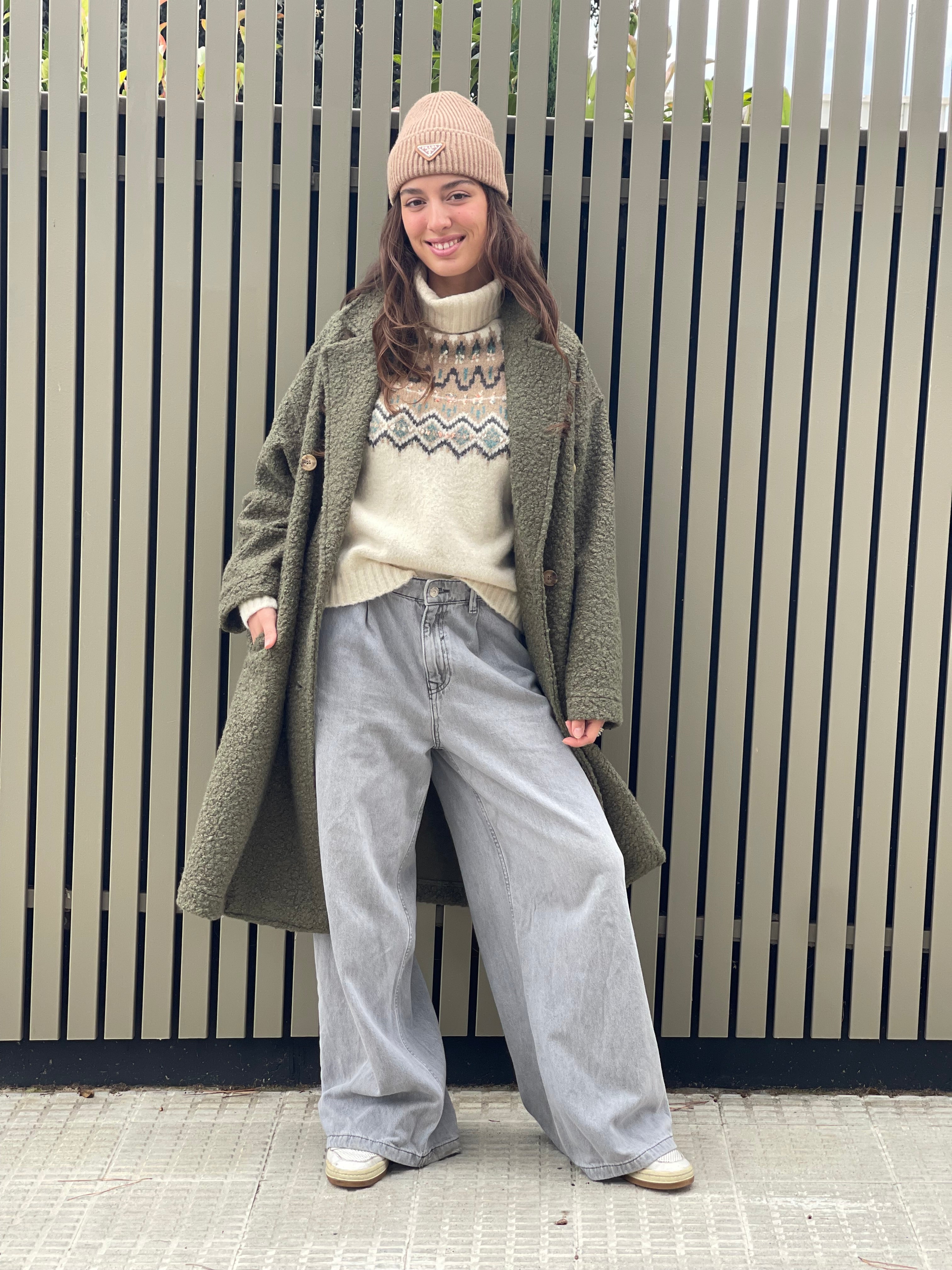 Abrigo Magnolia baguilla kaki