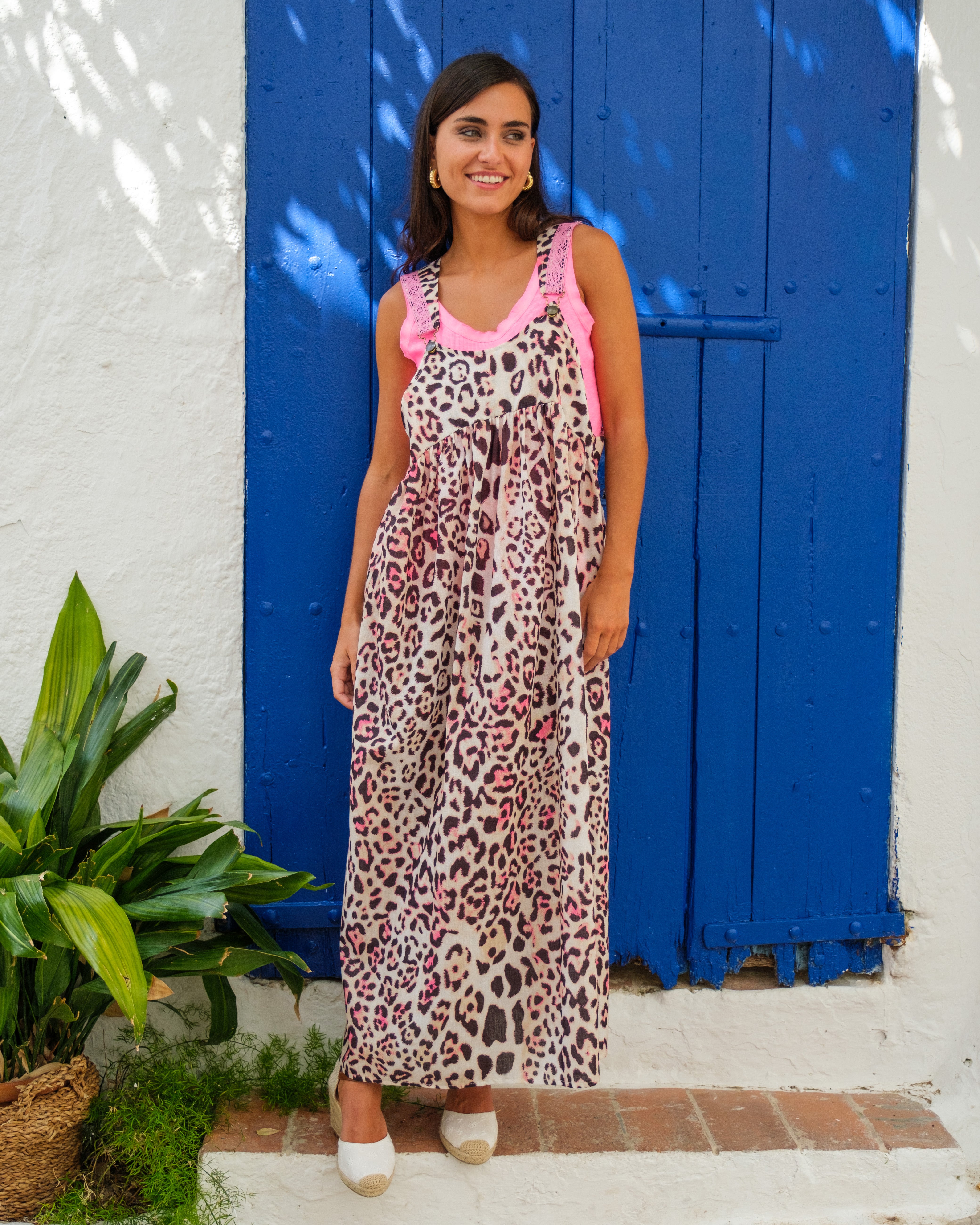 Vestido pichi leopardo rosa Fluor