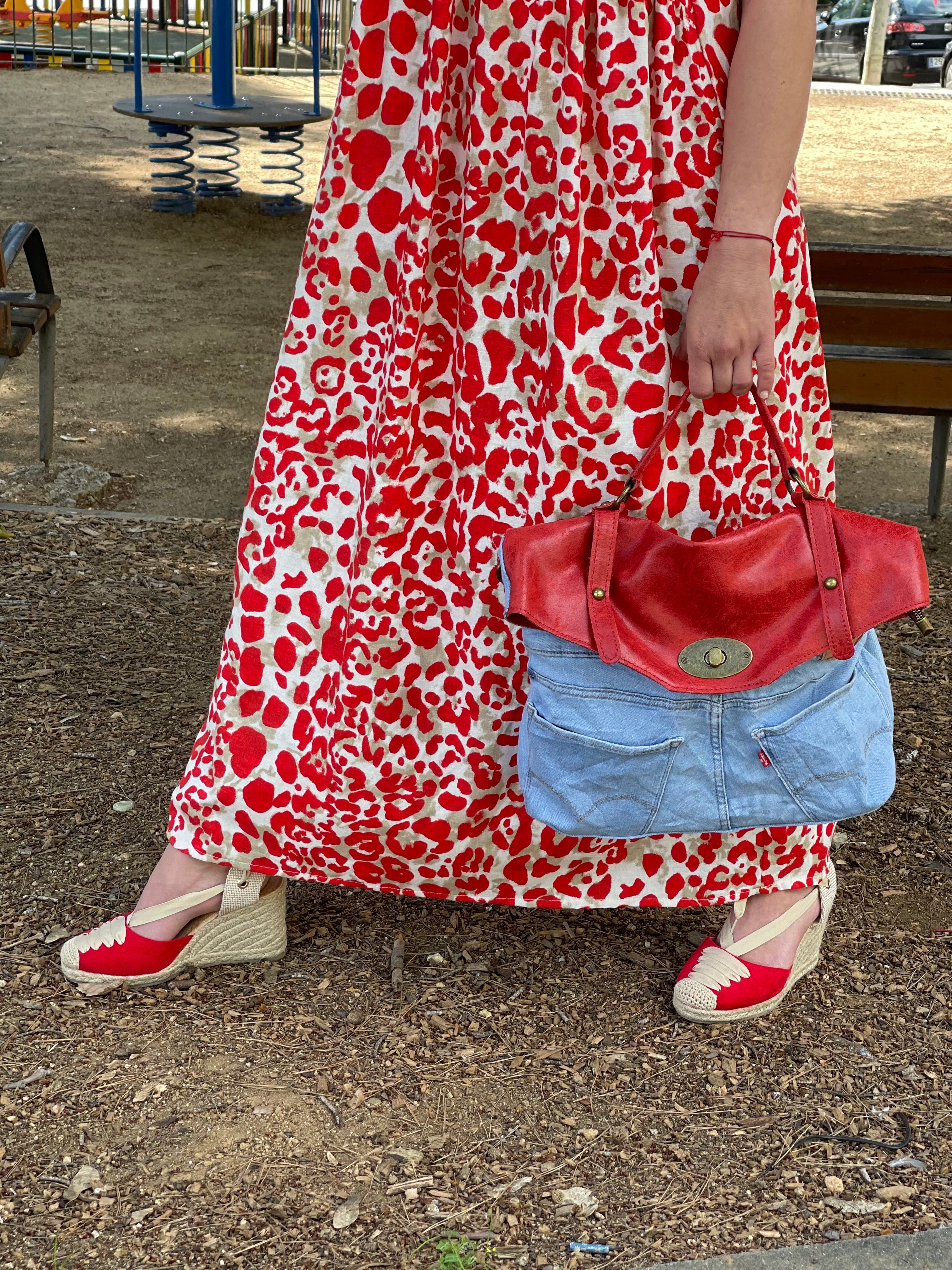 Vestido pichi Leopardo Rojo