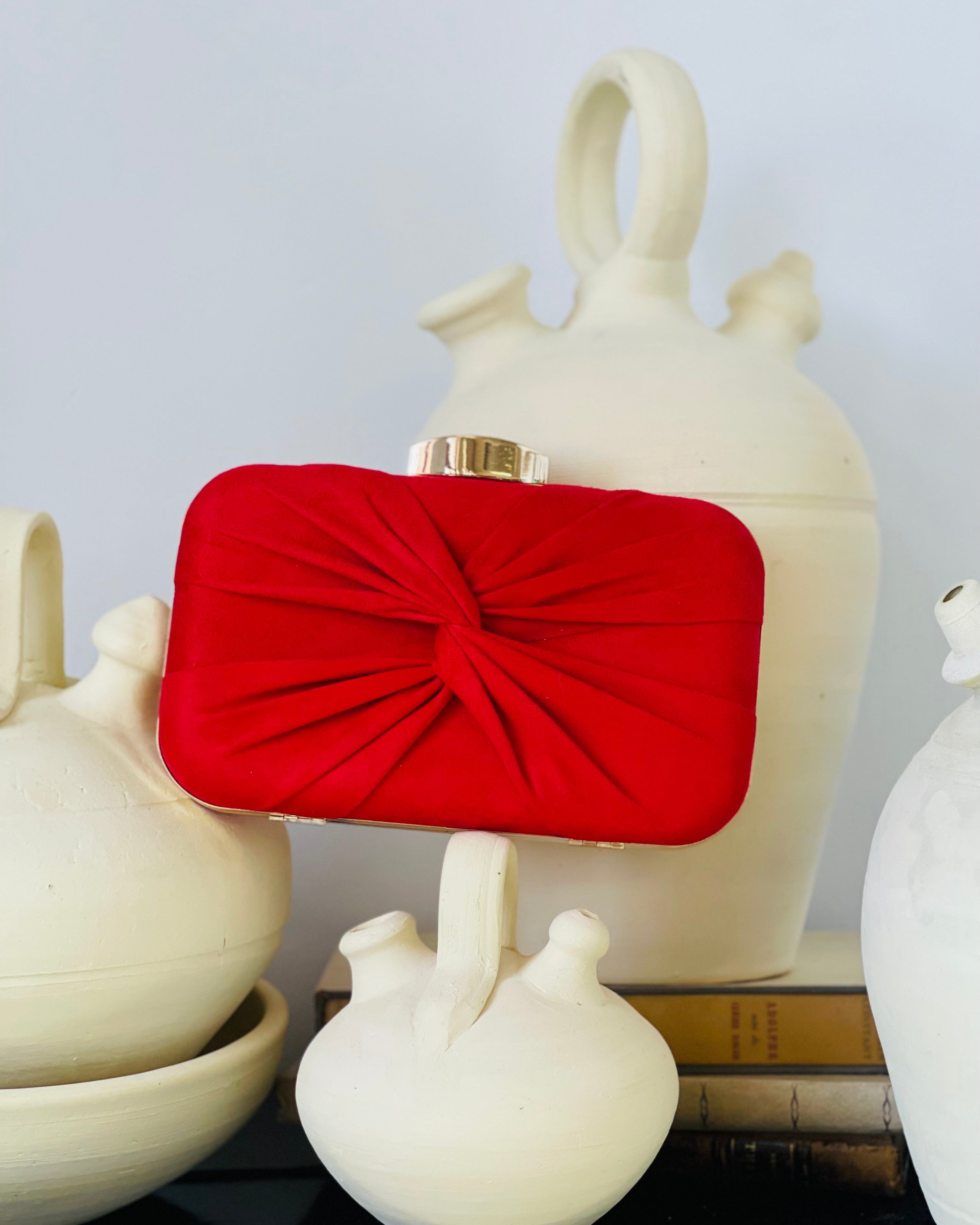 Bolso caja nudo Rojo