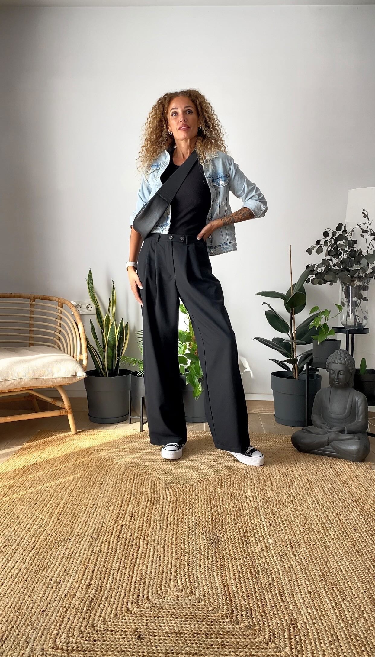 Pantalón masculino negro