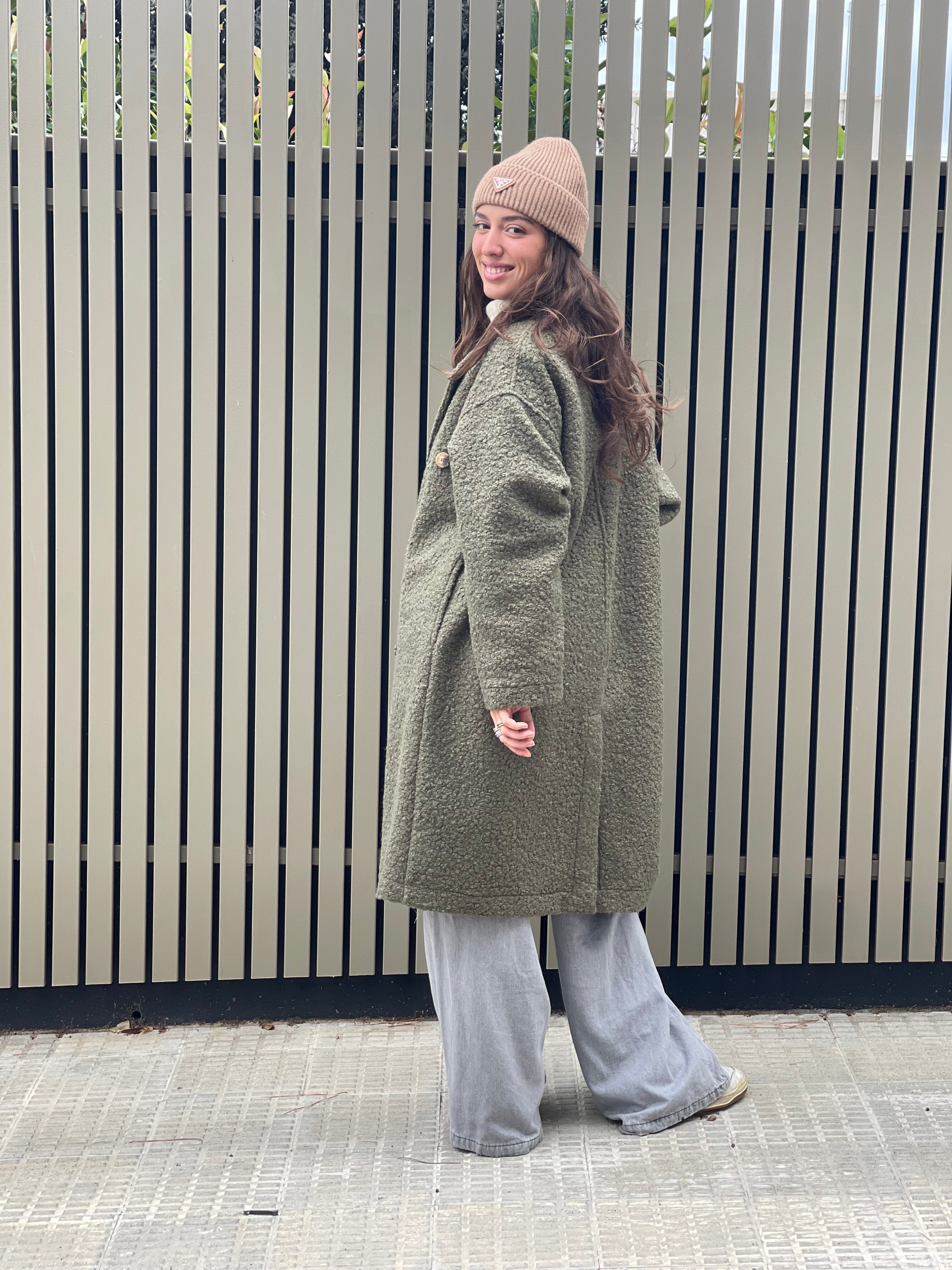 Abrigo Magnolia baguilla kaki