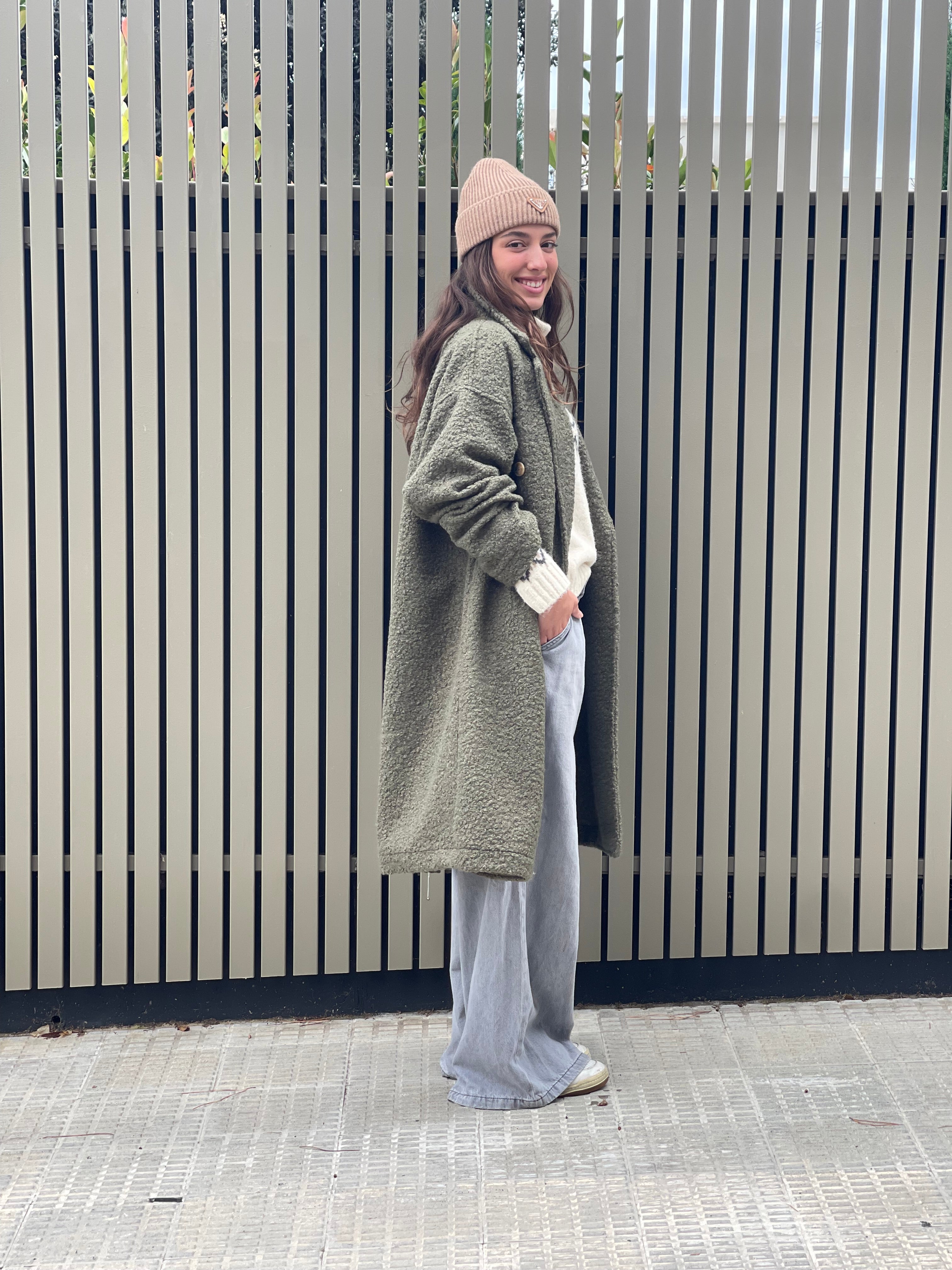 Abrigo Magnolia baguilla kaki