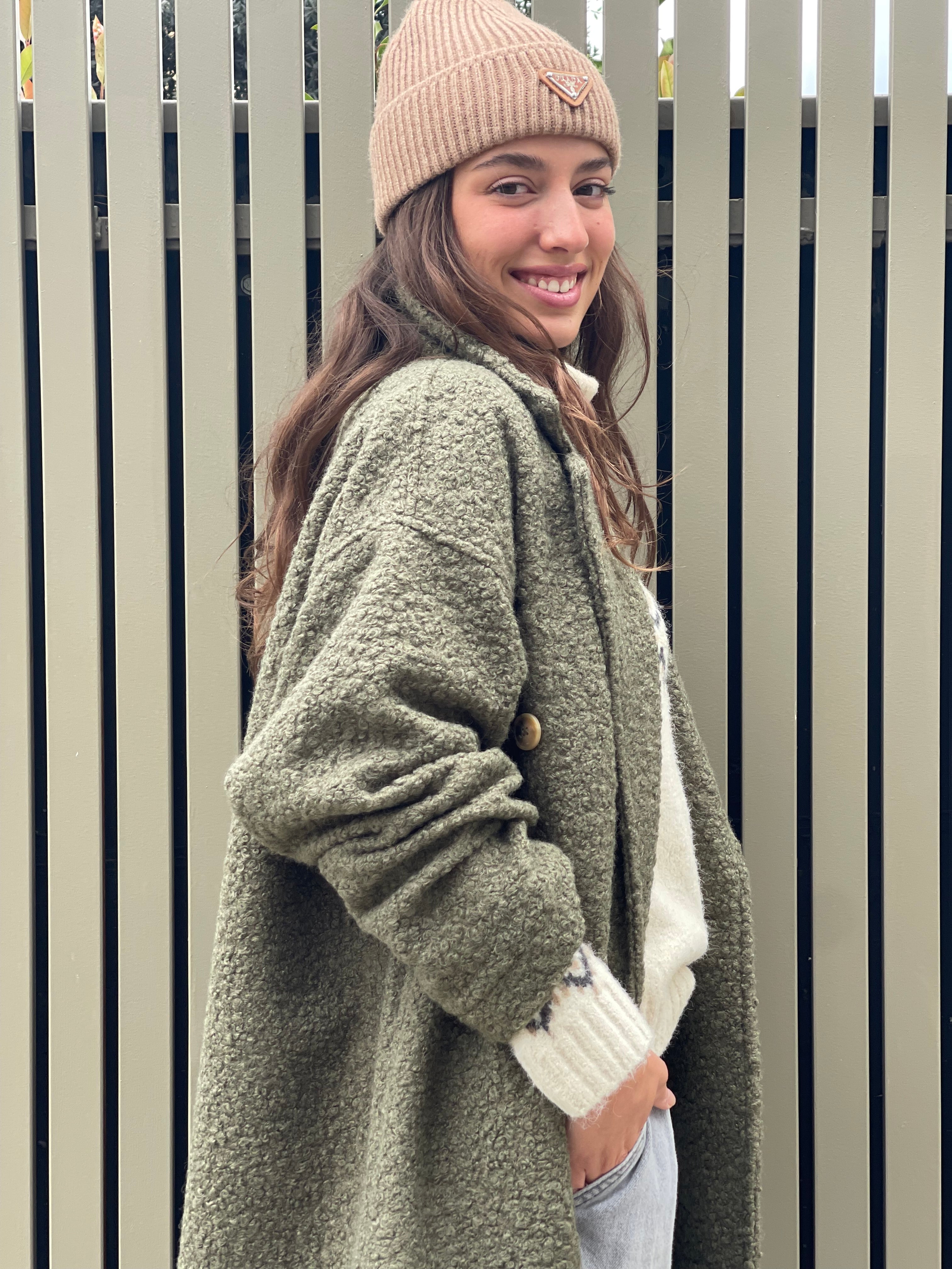 Abrigo Magnolia baguilla kaki