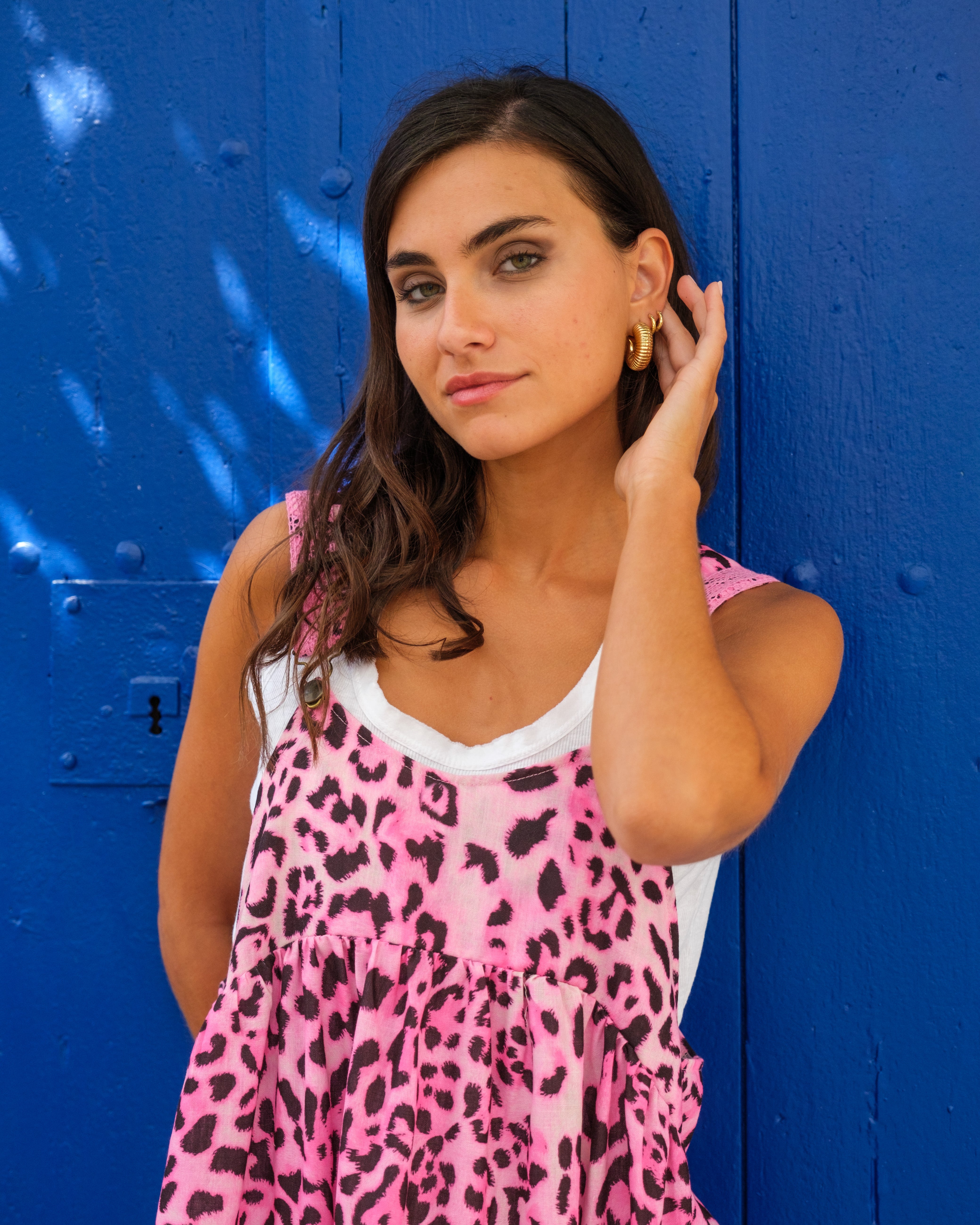 Vestido pichi leopardo fucsia Fluor