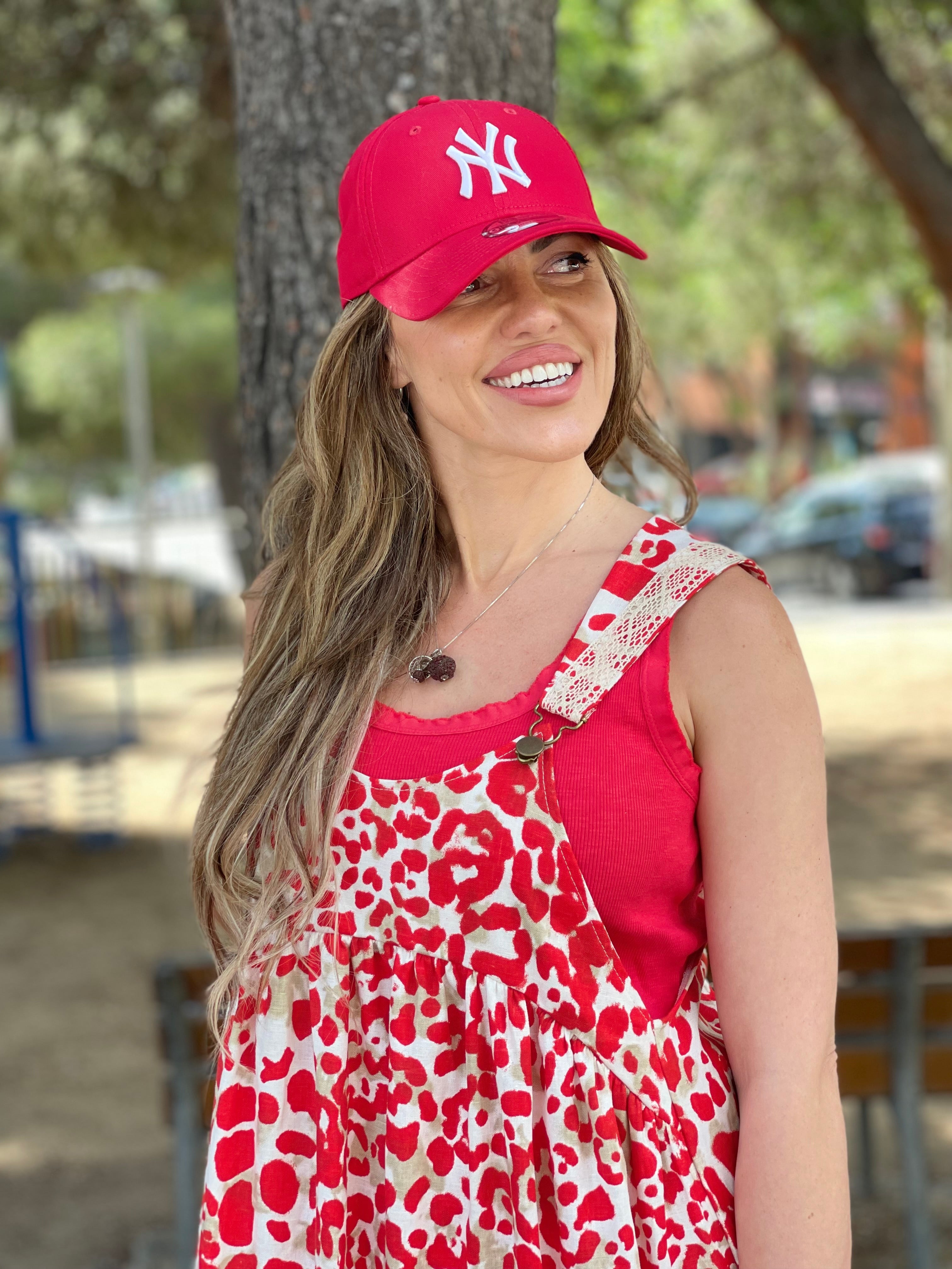 Vestido pichi Leopardo Rojo