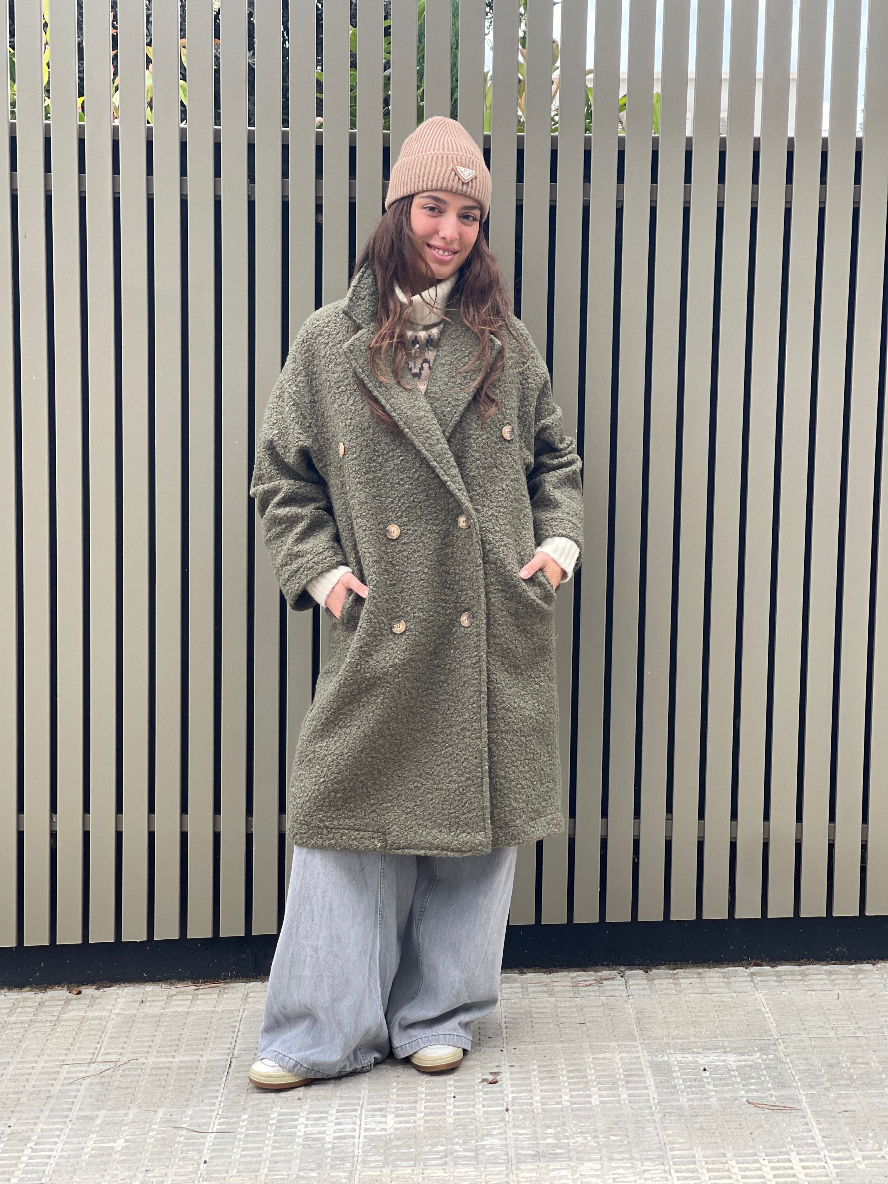 Abrigo Magnolia baguilla kaki