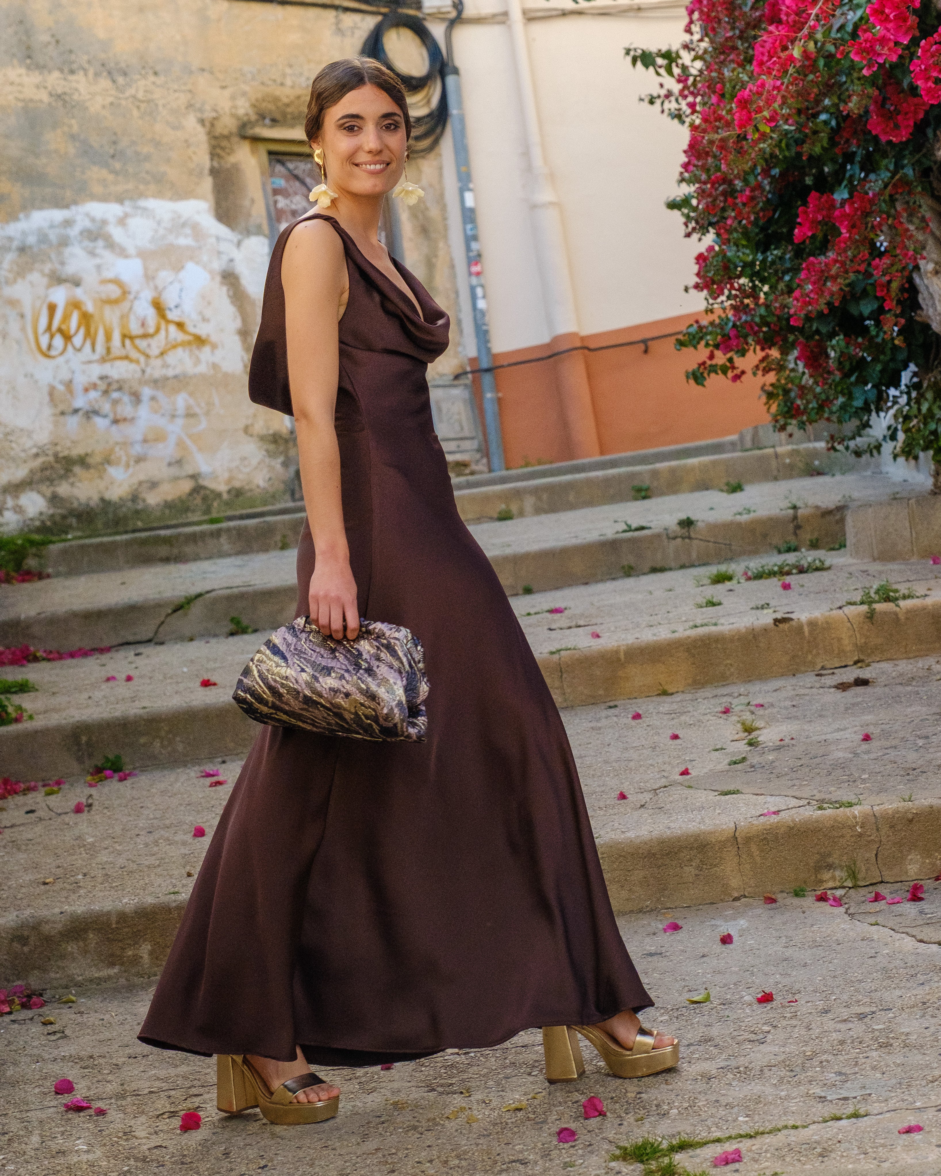 Vestido Ameli Marrón