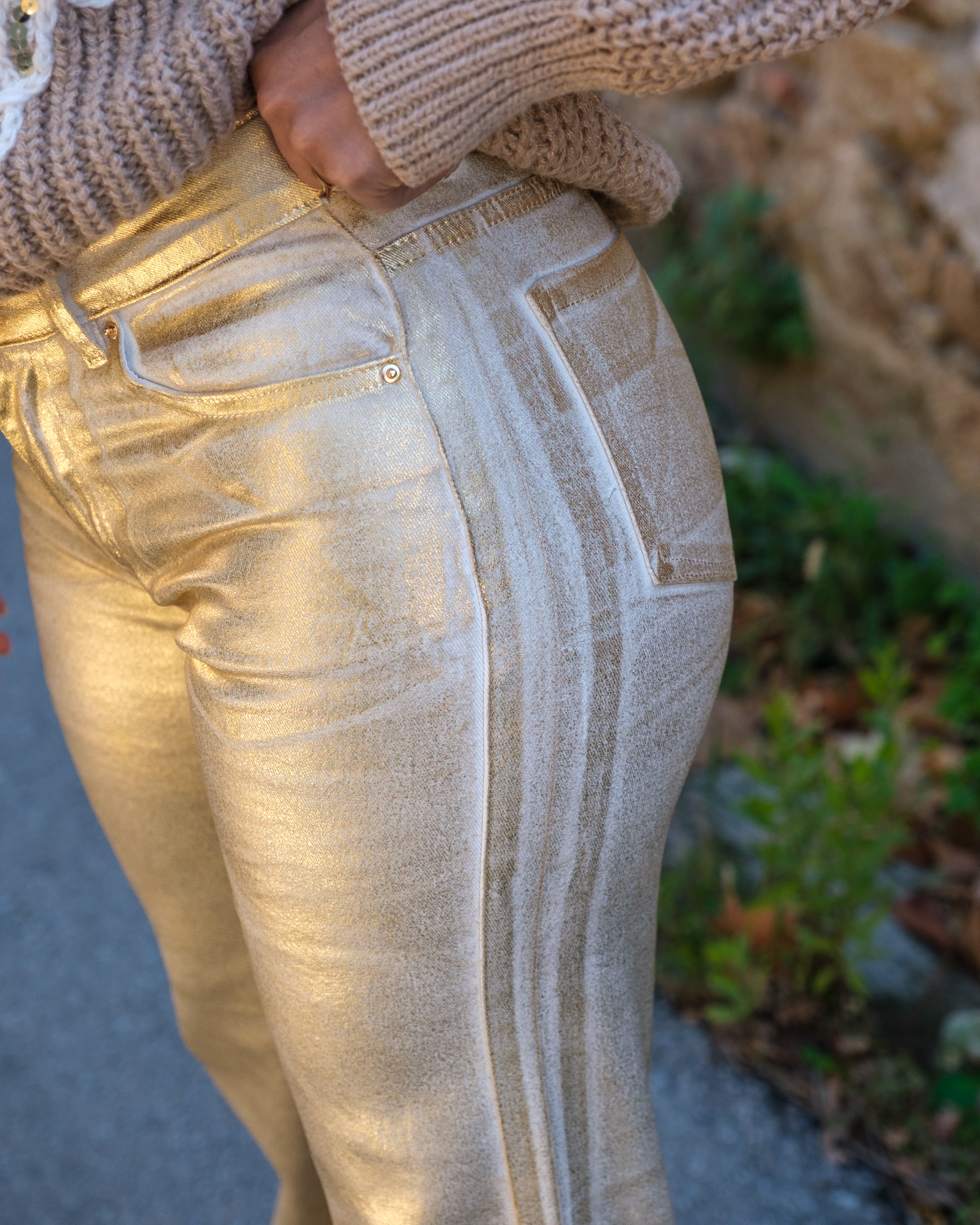 Jean Beige Gold