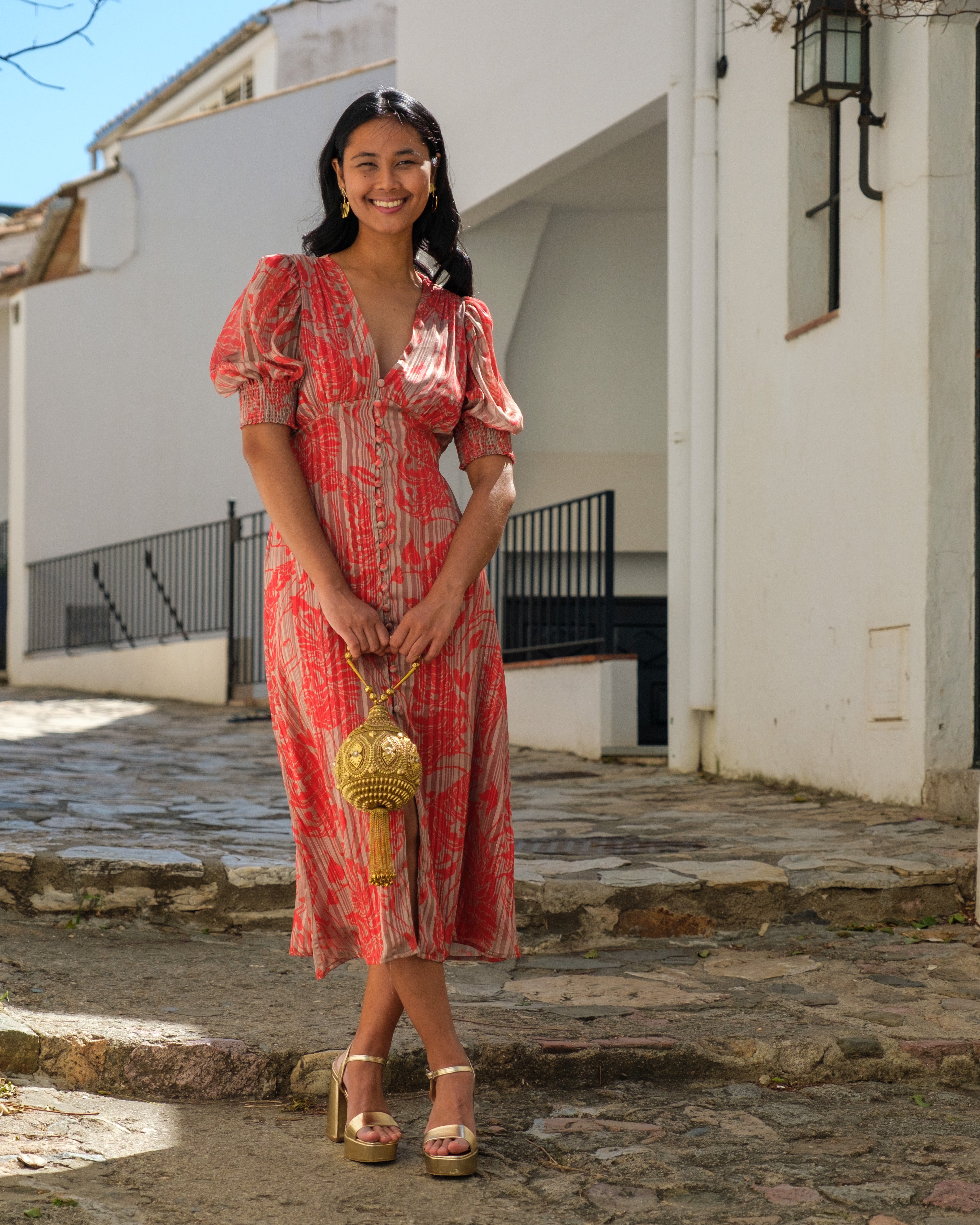 Vestido Oriente Rojo