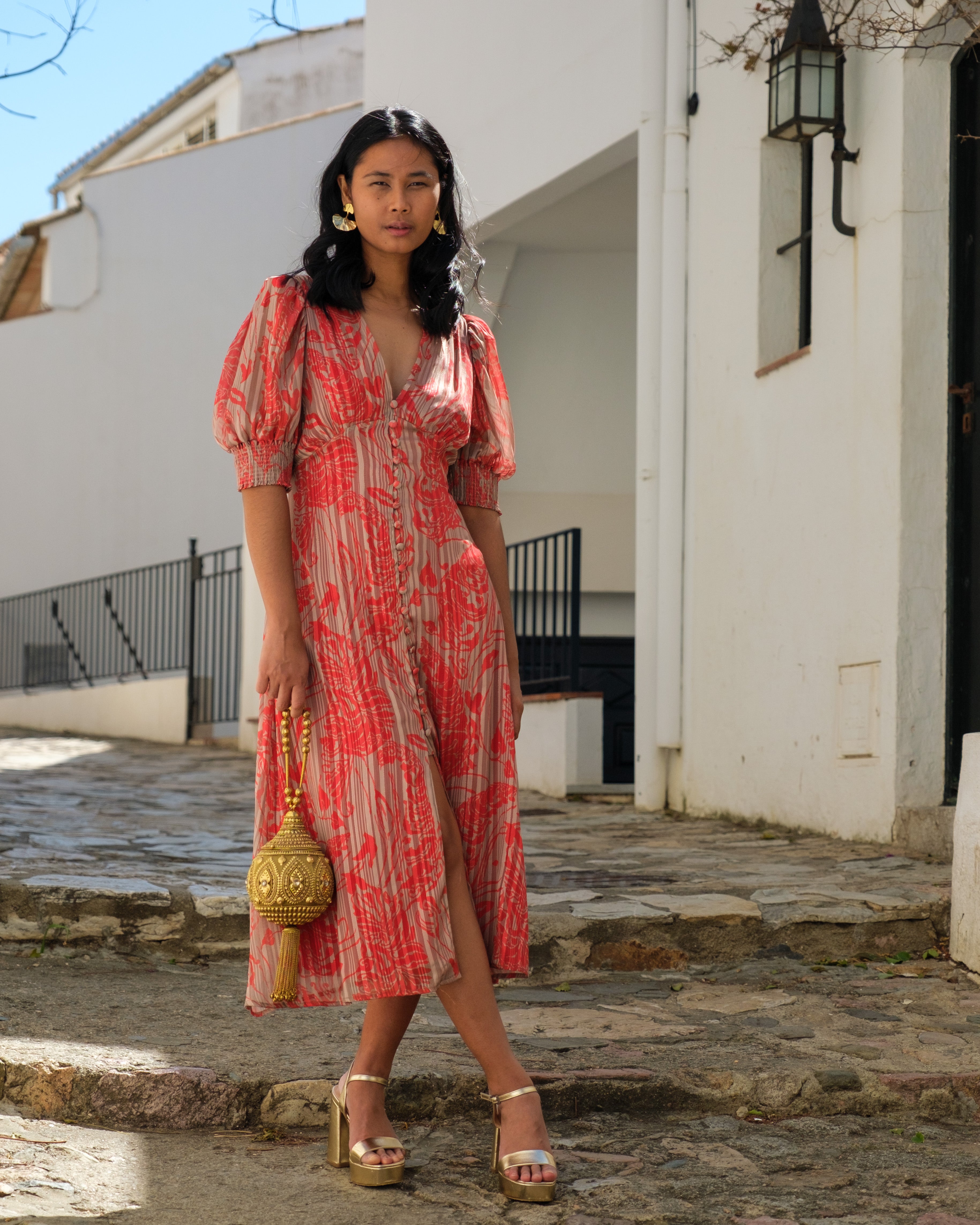Vestido Oriente Rojo