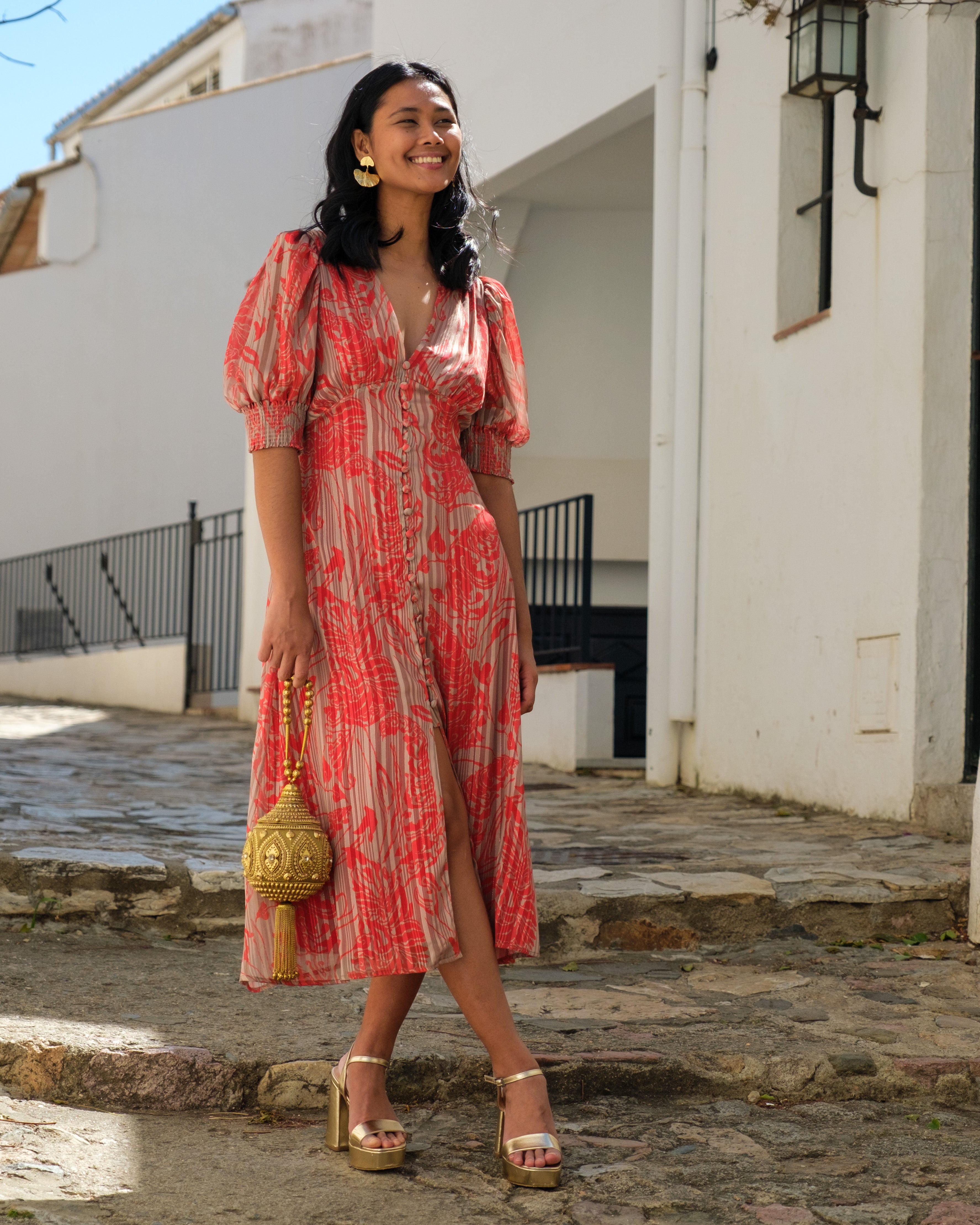 Vestido Oriente Rojo