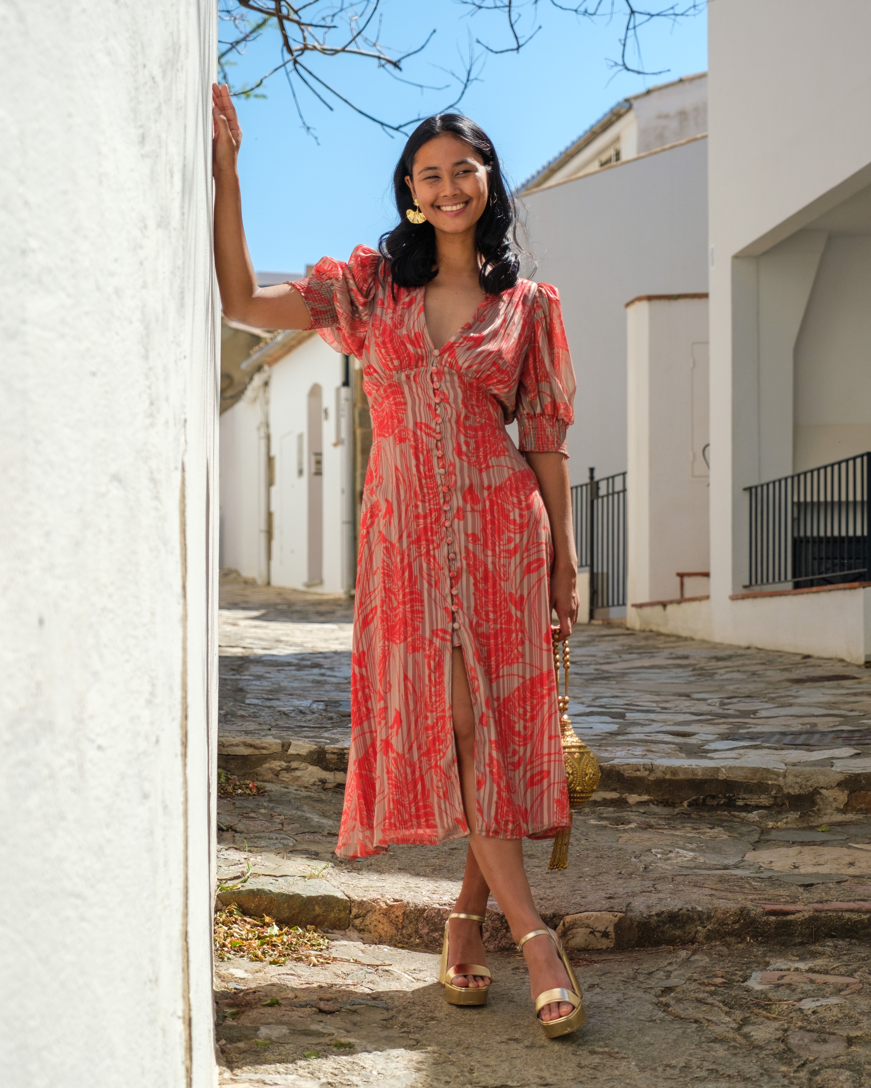 Vestido Oriente Rojo