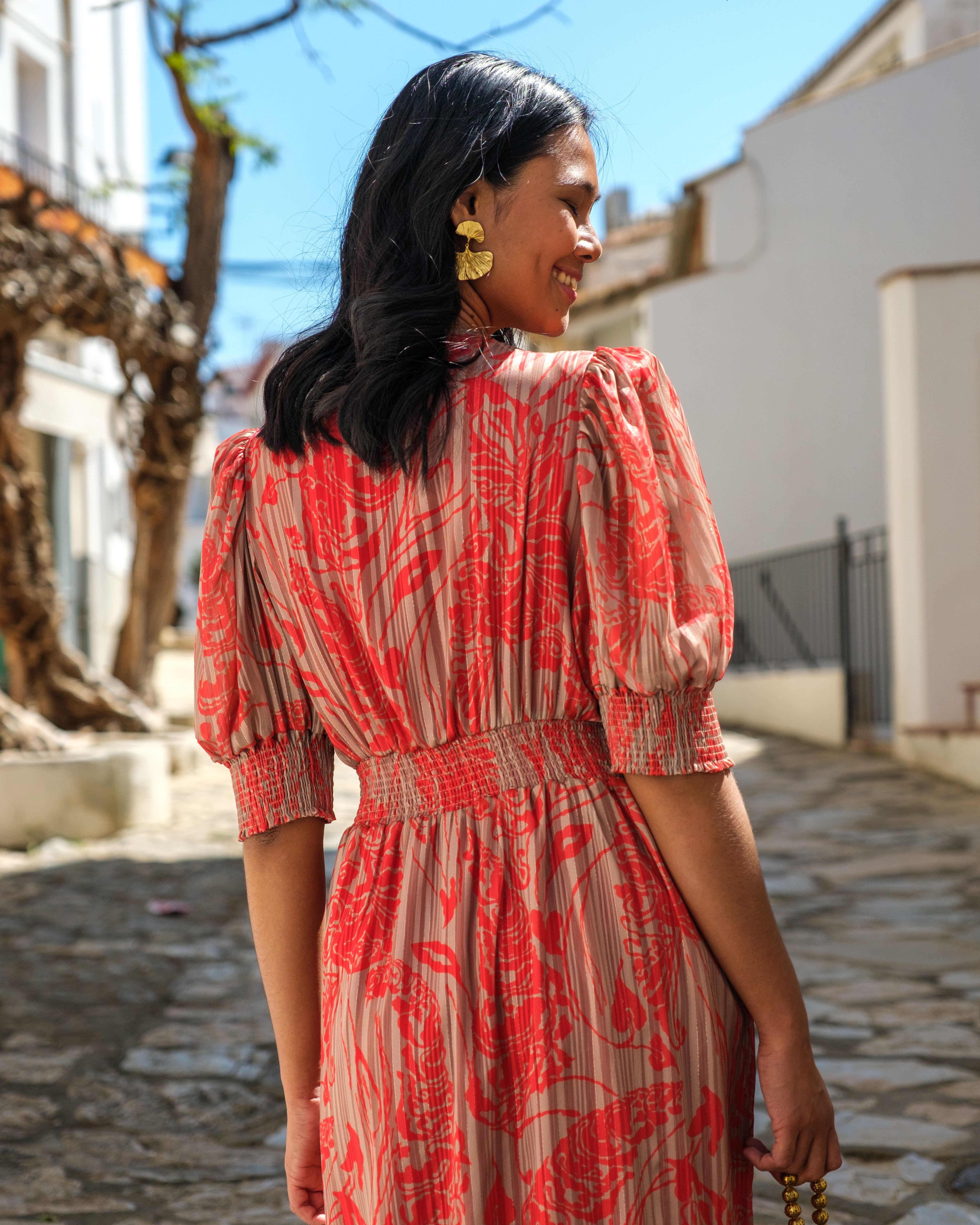 Vestido Oriente Rojo