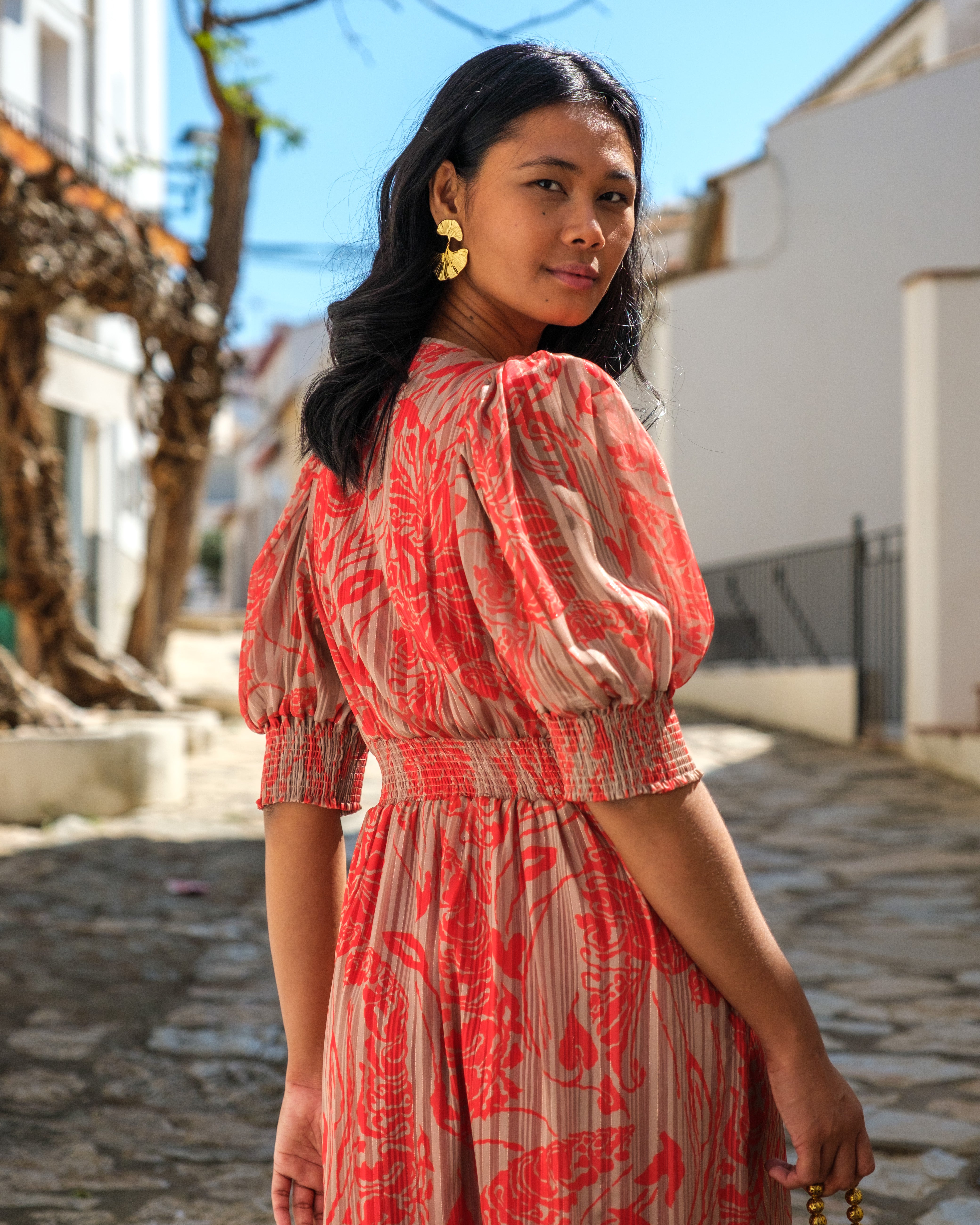 Vestido Oriente Rojo