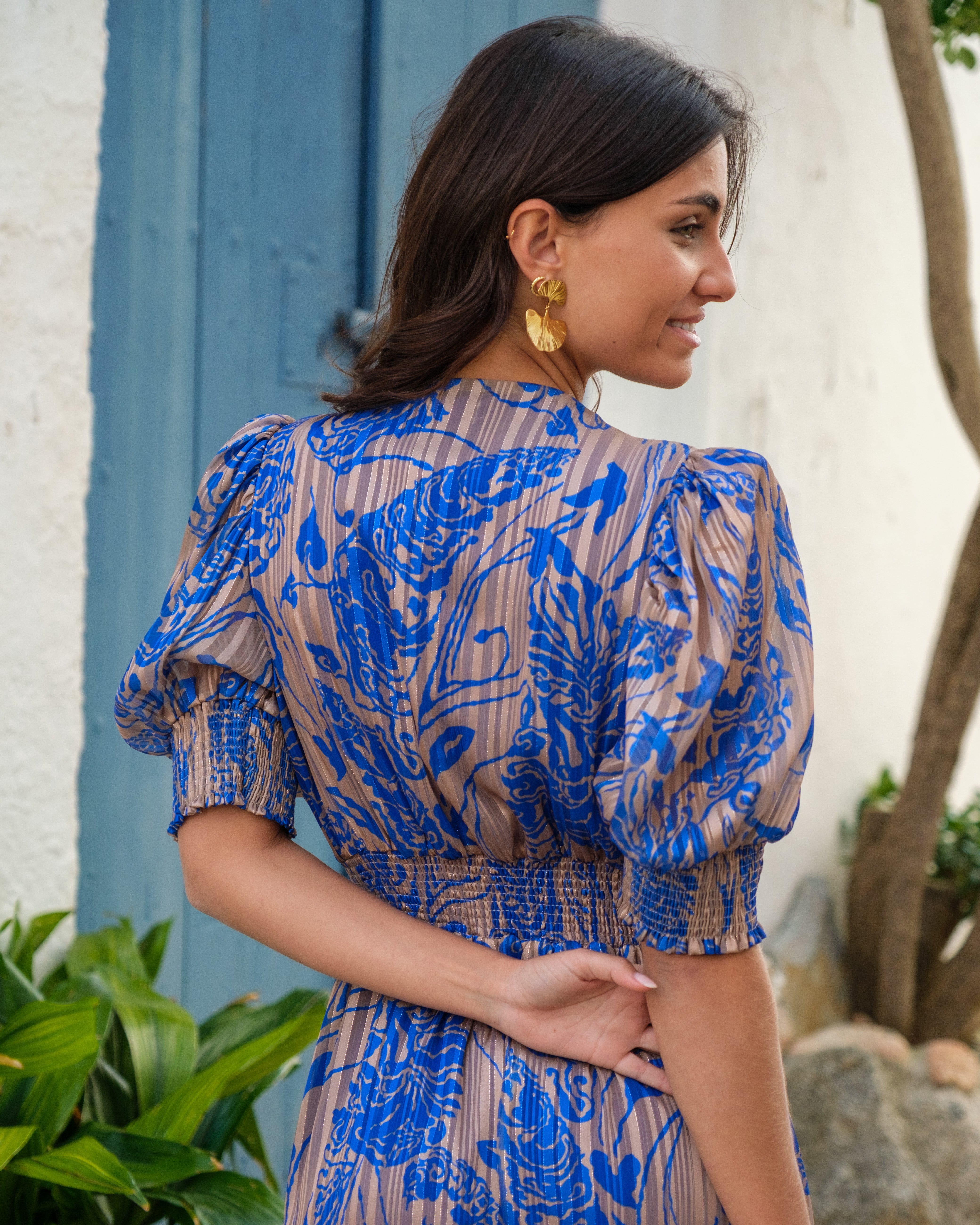 Vestido Oriente tinta