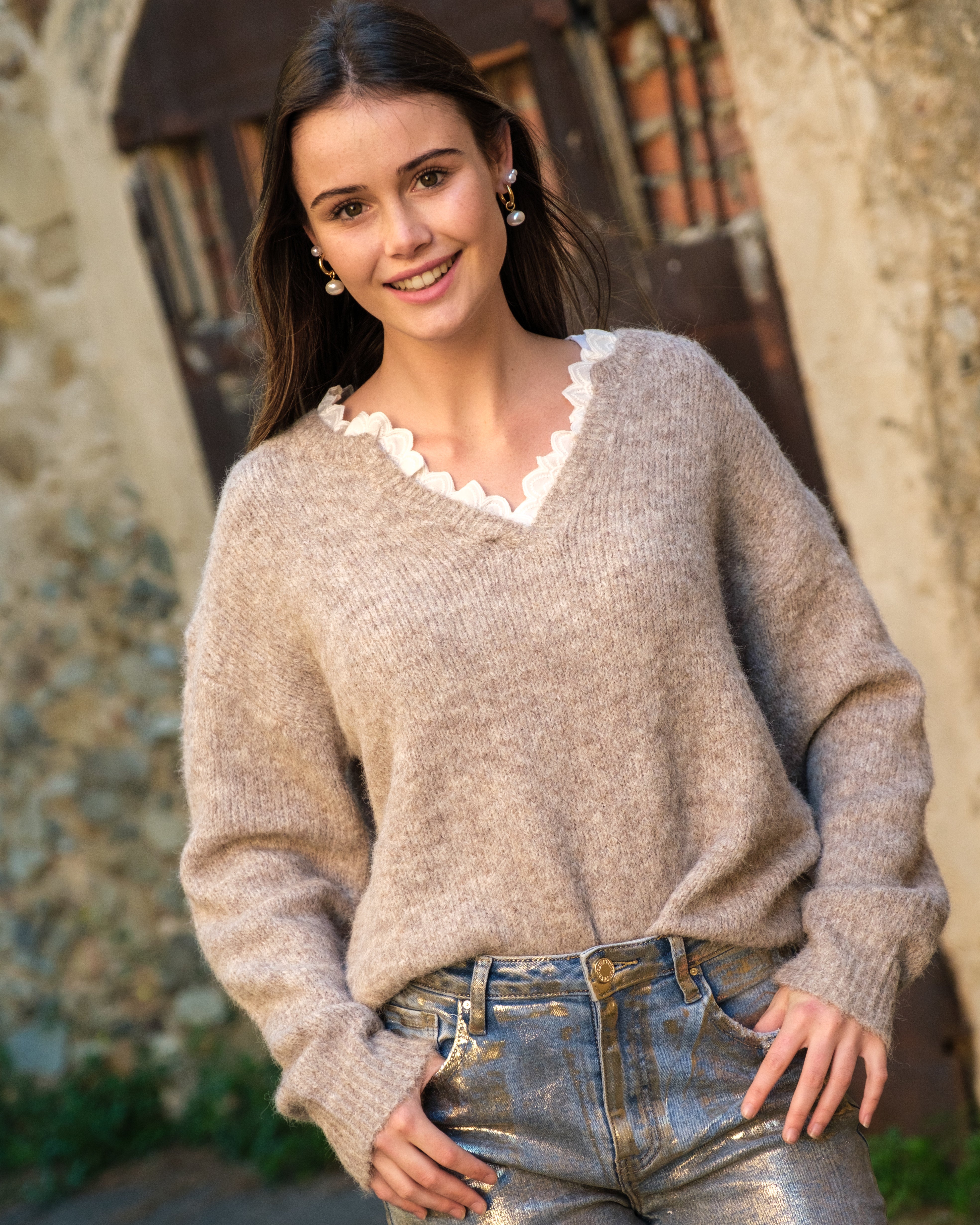 Jersey Sophie taupe