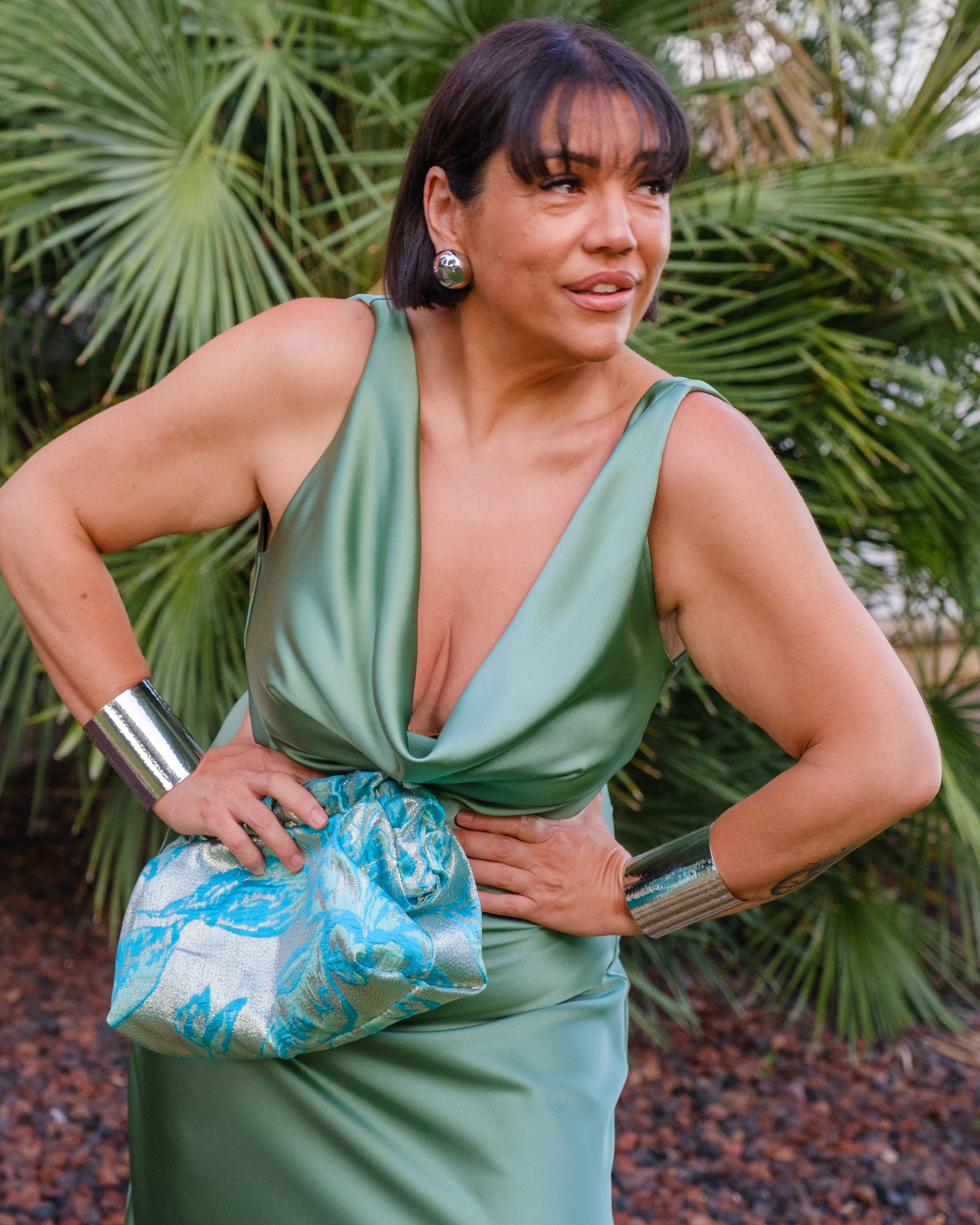 Vestido Ameli Verde Antiguo