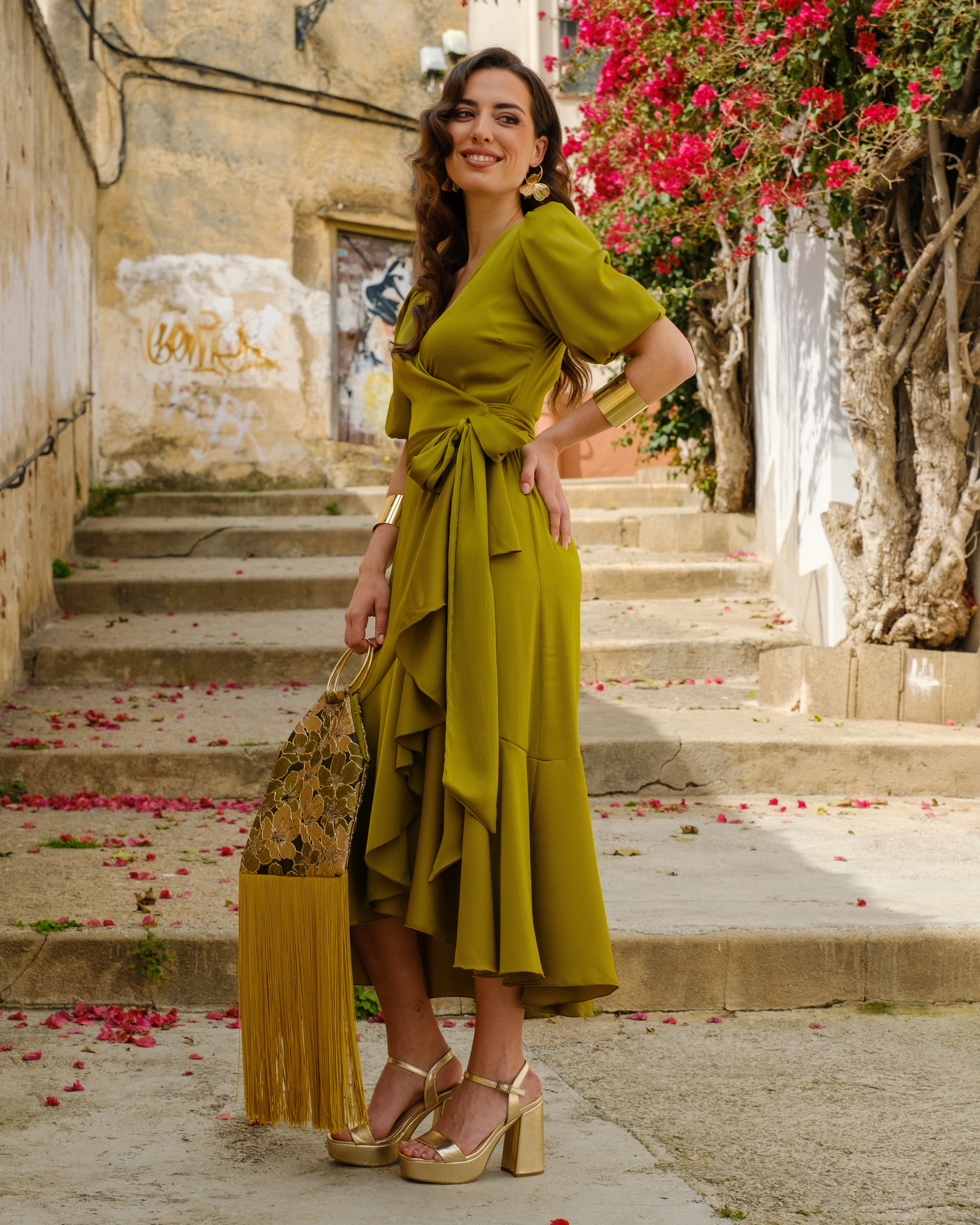 Vestido Lola Verde Aceite