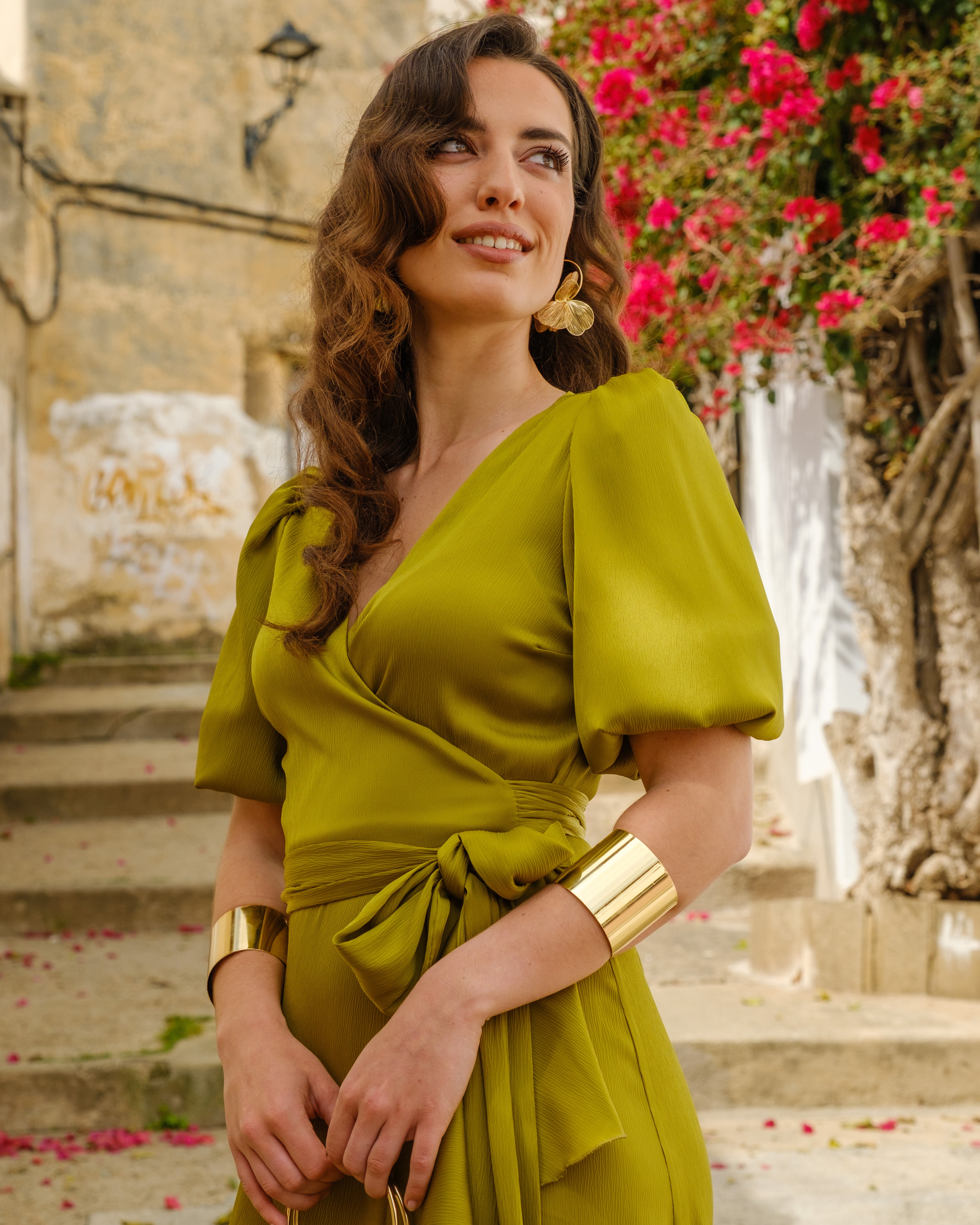 Vestido Lola Verde Aceite
