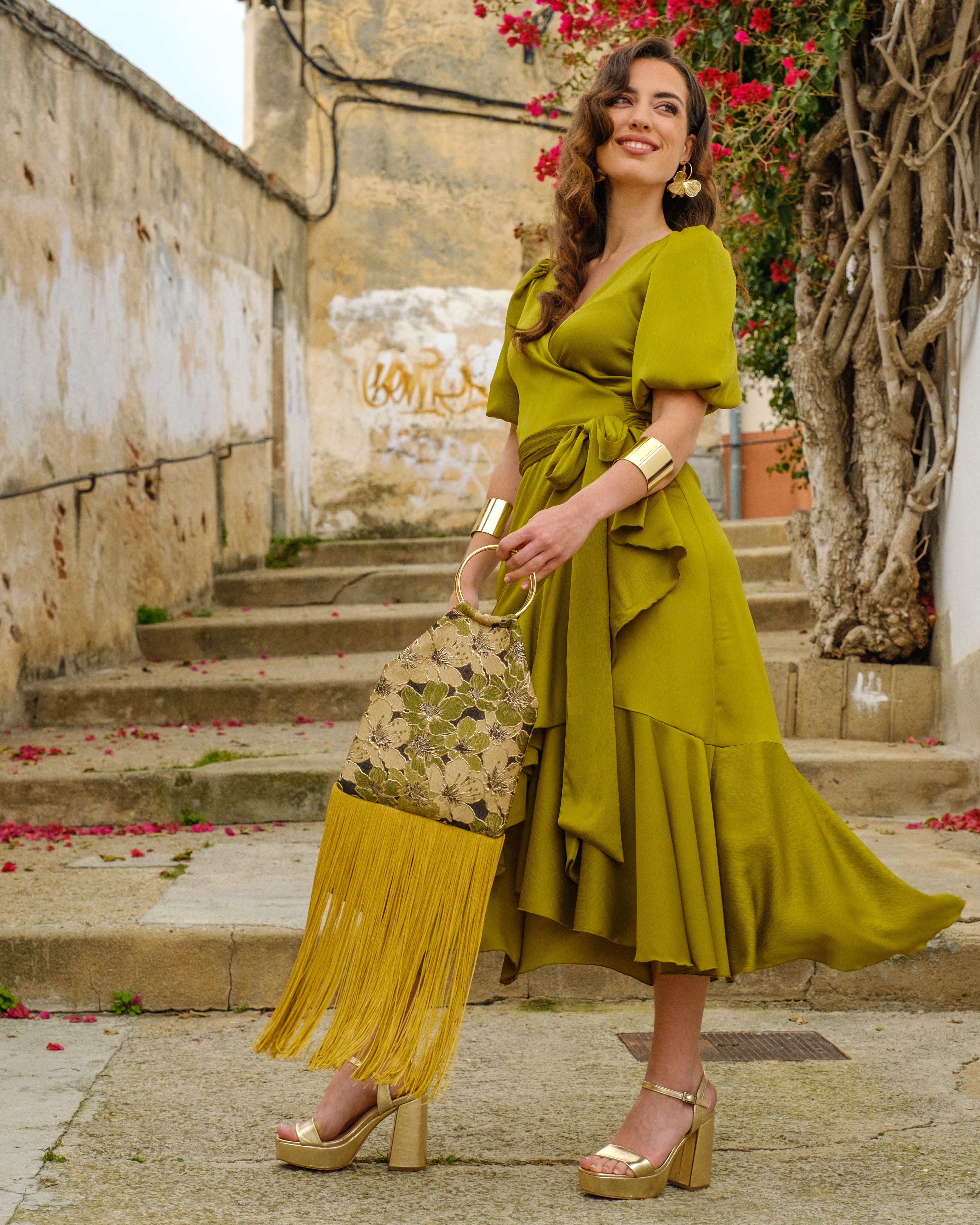 Vestido Lola Verde Aceite