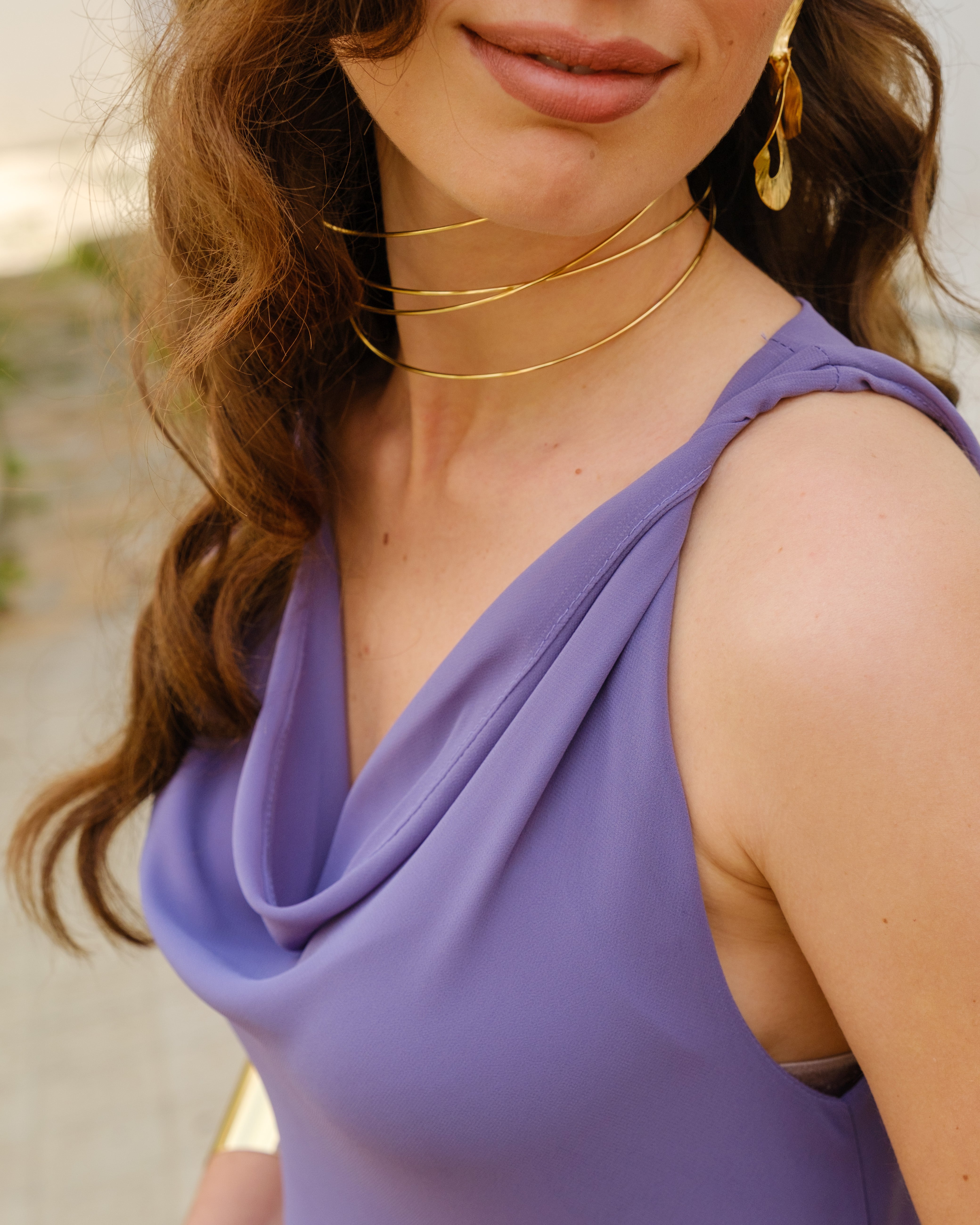 Gold Geneva rigid choker