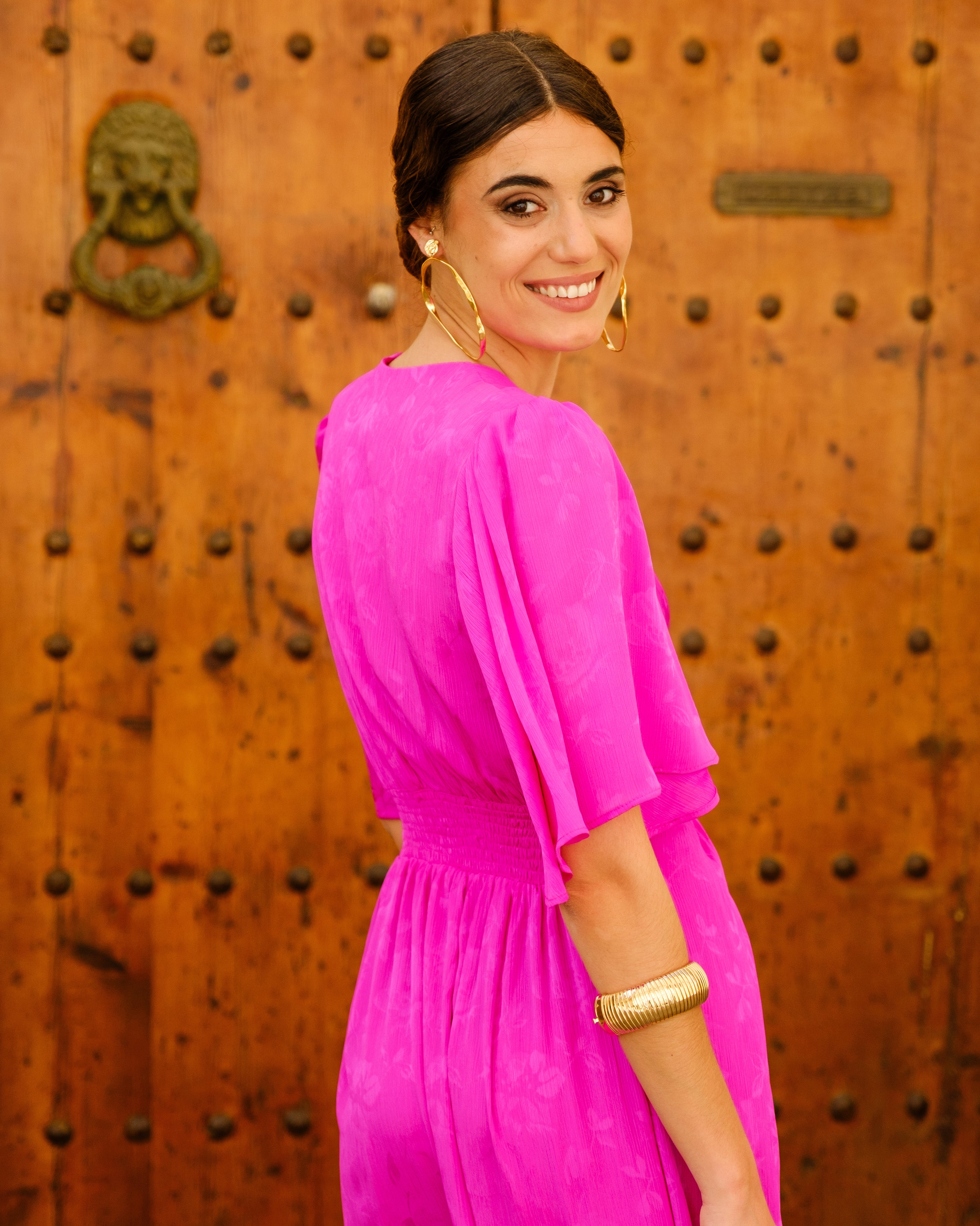 Vestido Carmesí Fucsia