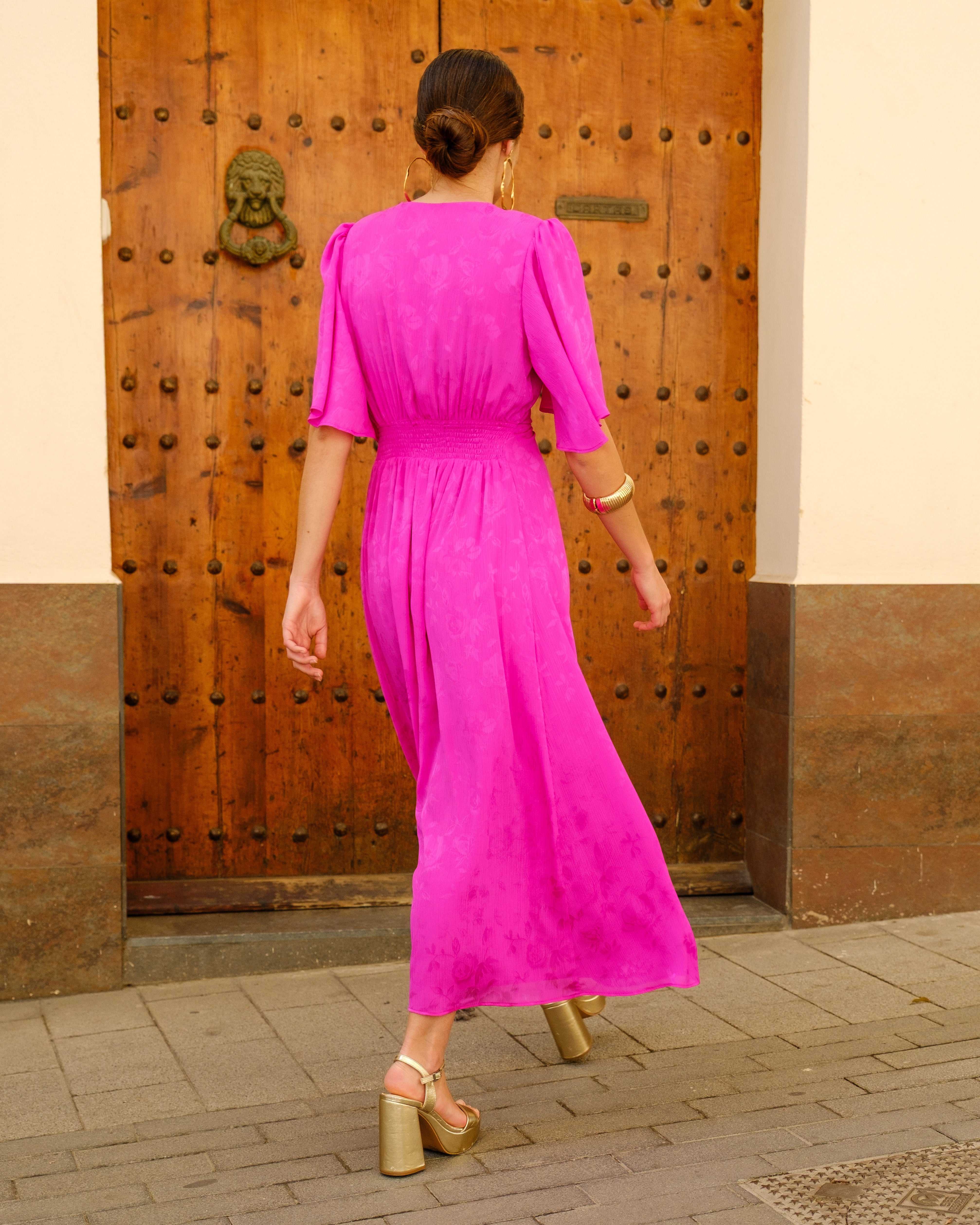 Vestido Carmesí Fucsia