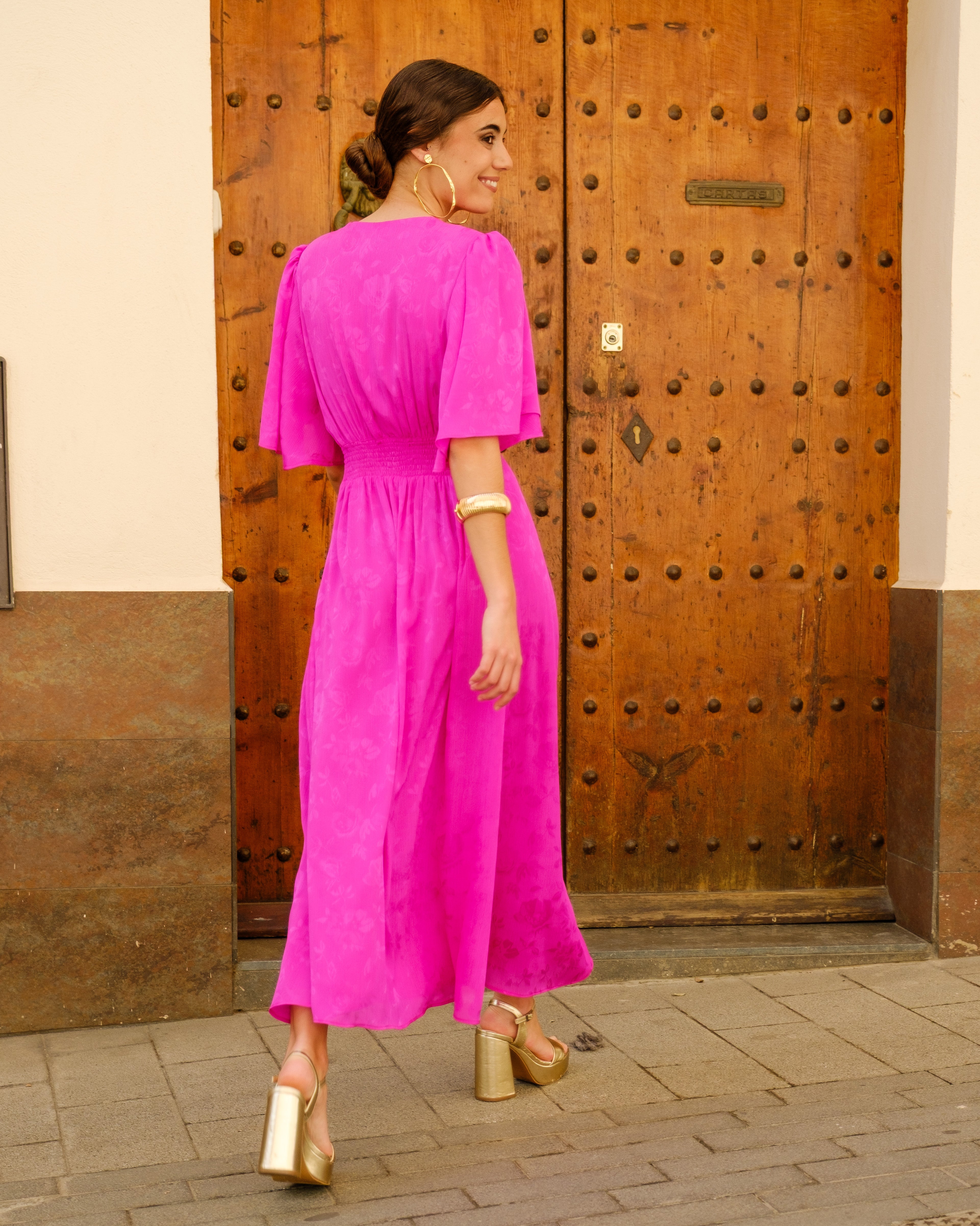 Vestido Carmesí Fucsia