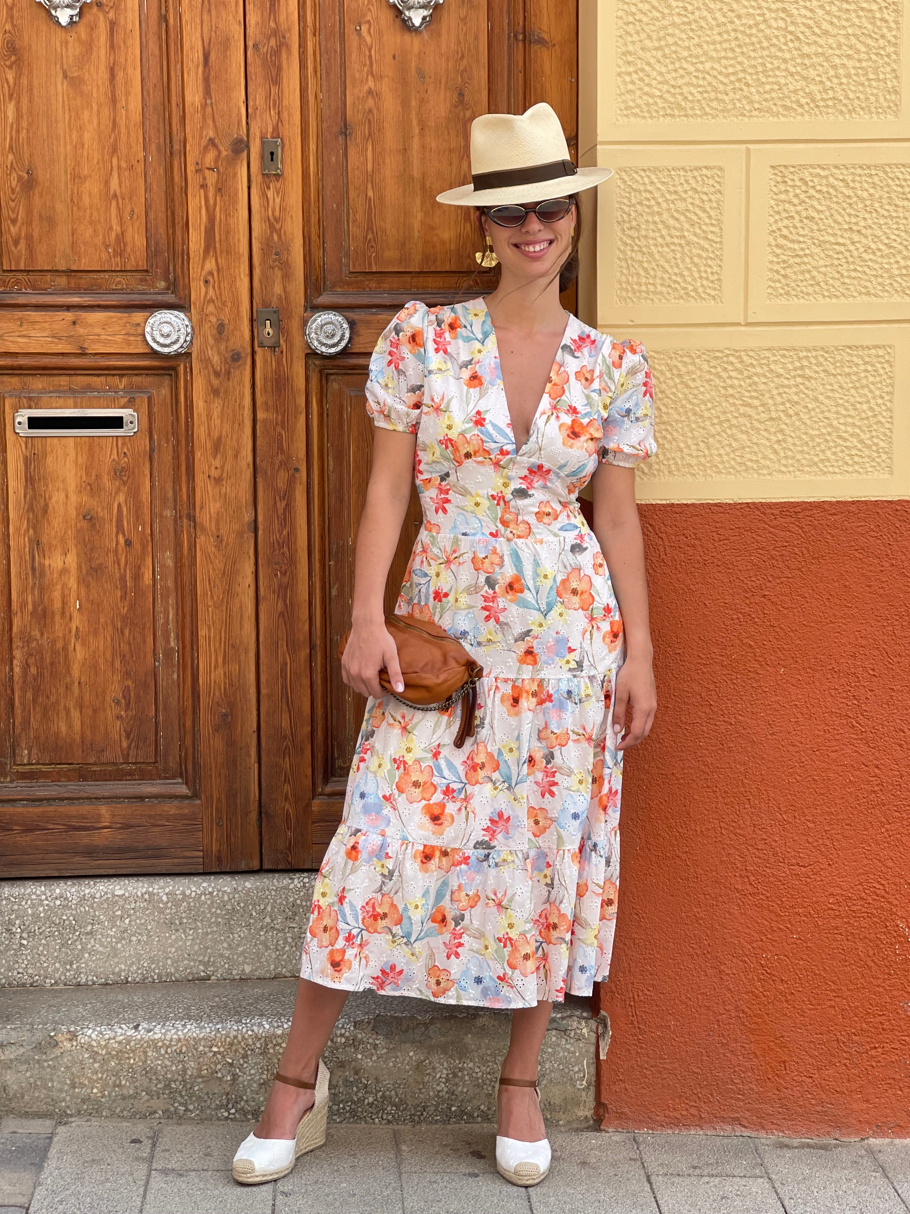 Vestido Mónica naranjas