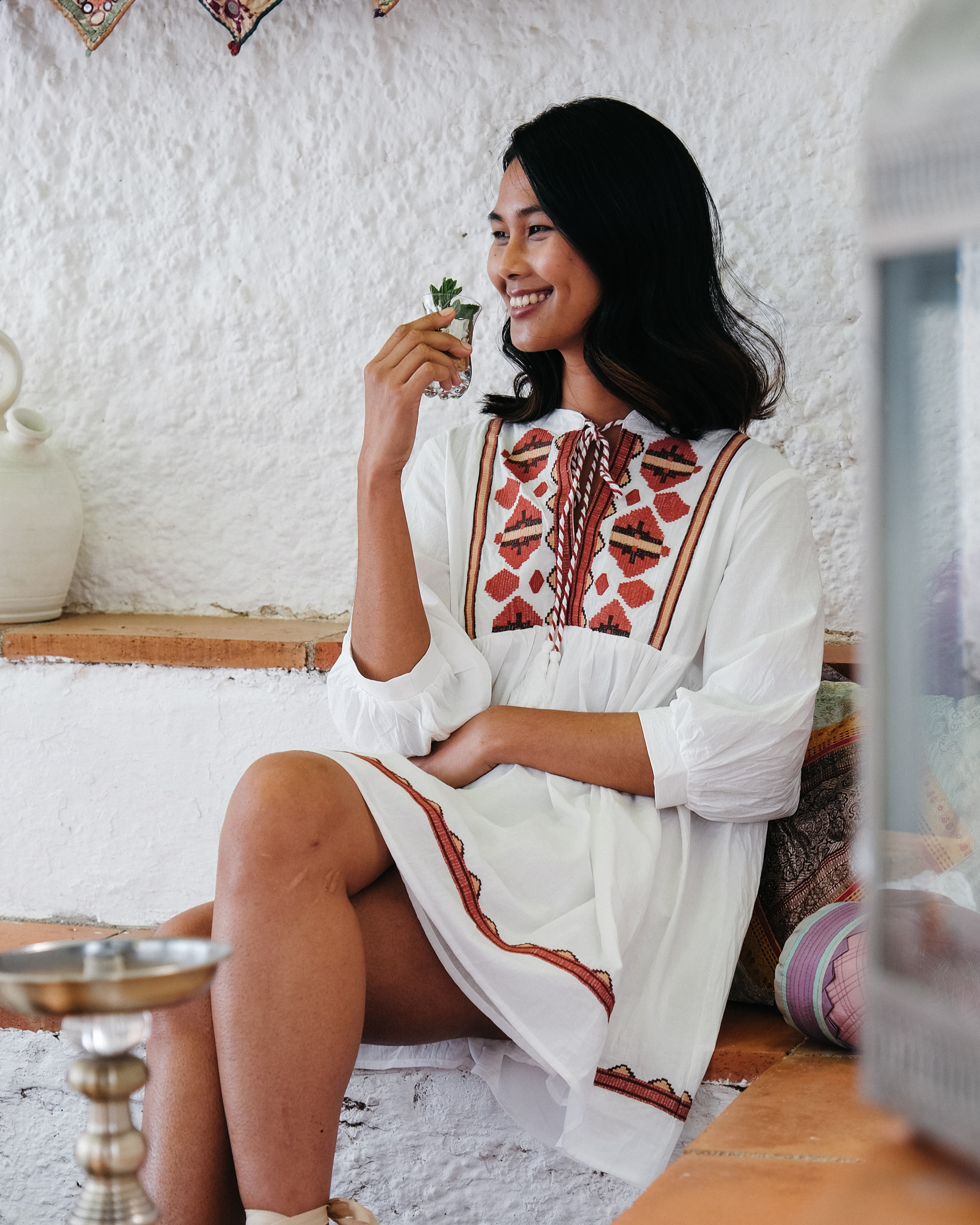 Vestido Bordado Étnico