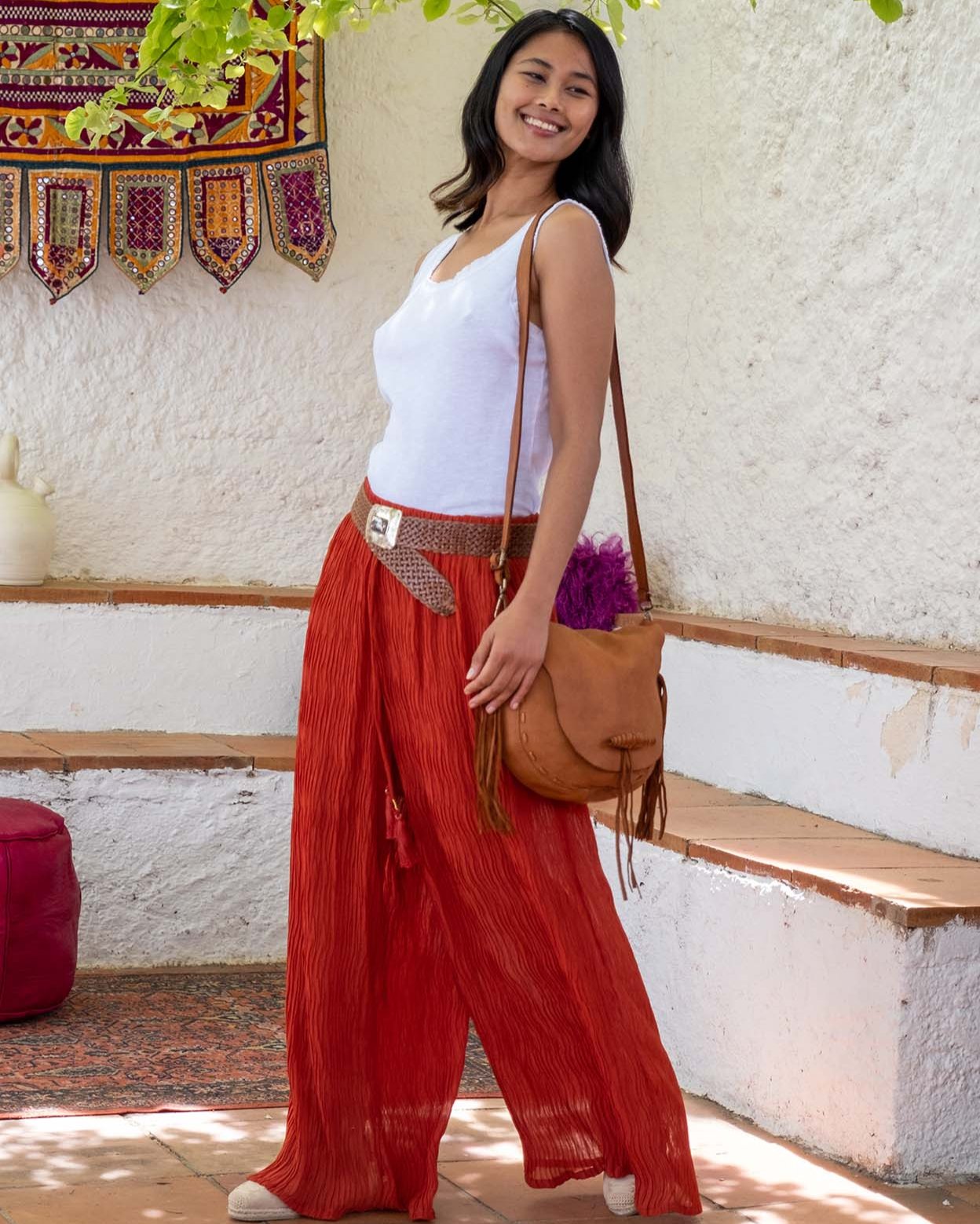 PANTALÓN TERRACOTA PLISADO