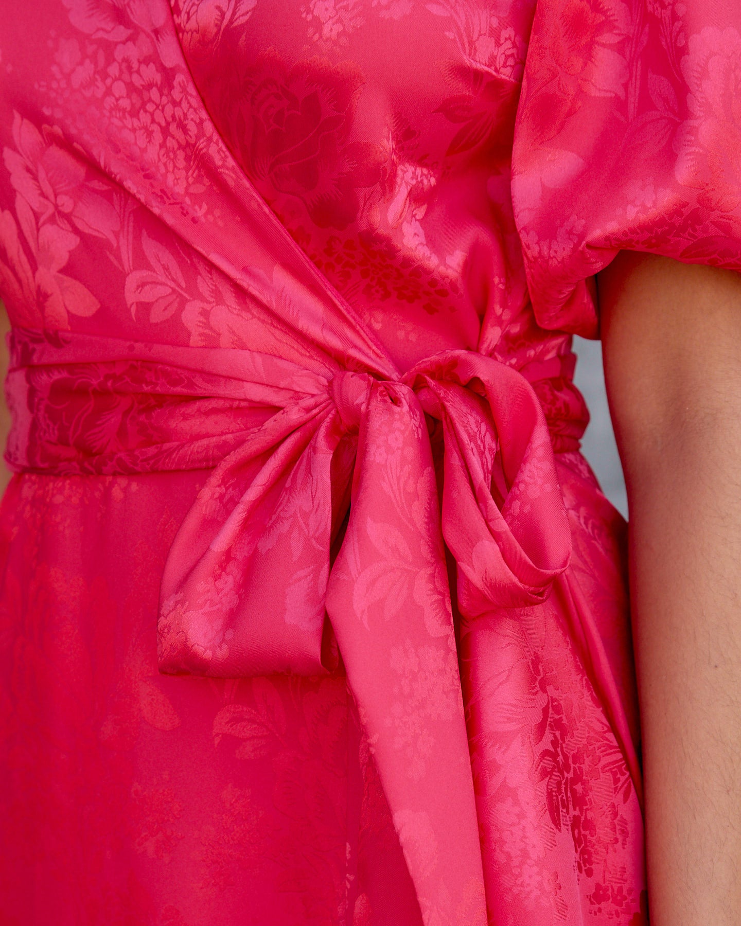Vestido Lola Jacquard Fucsia elvestidordecandela