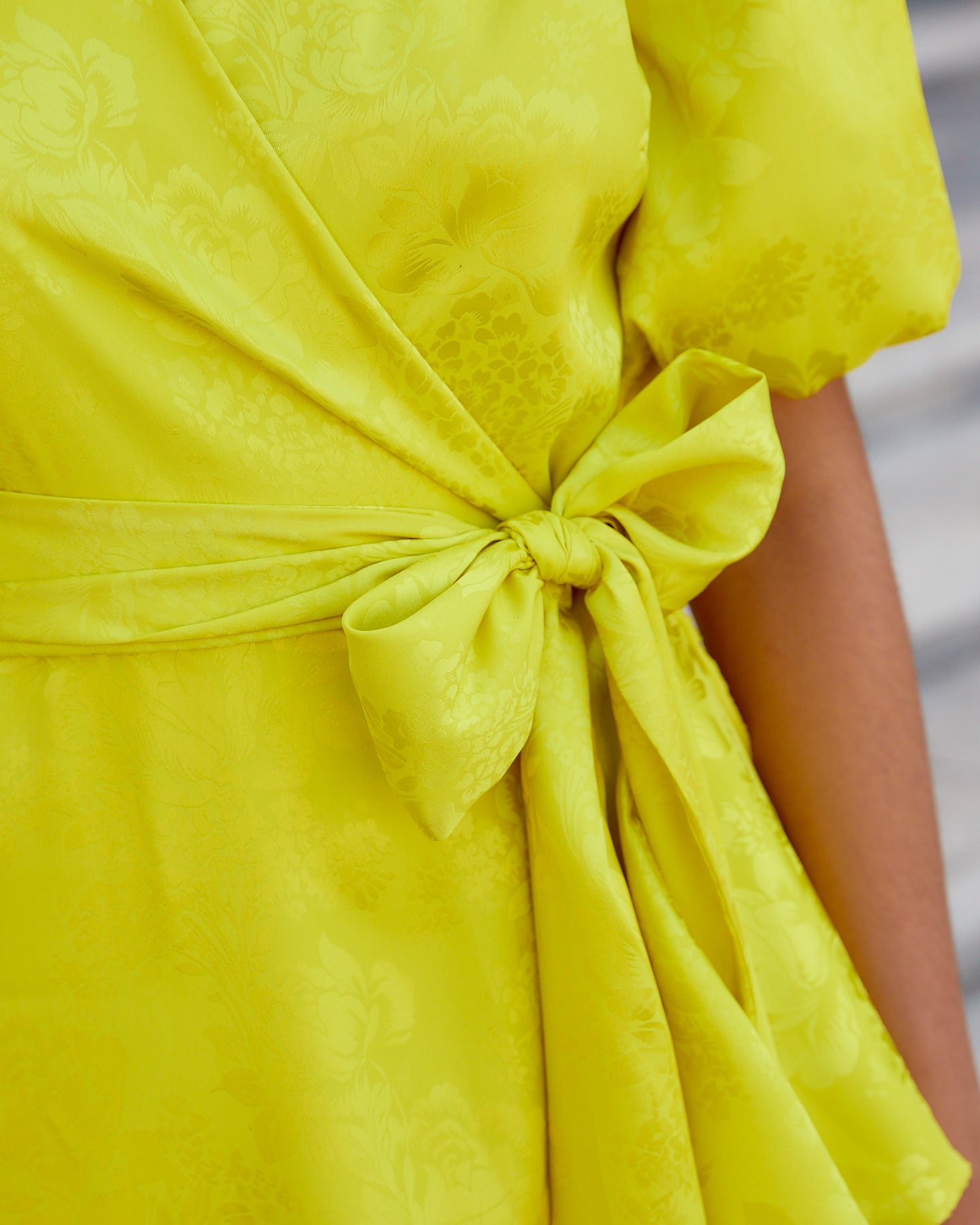 Vestido Lola Jacquard Lima elvestidordecandela