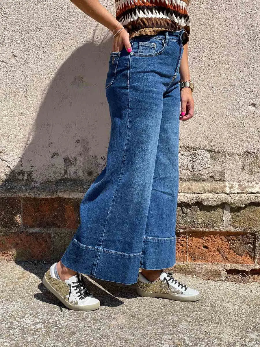 Jean súper ancho cropped elvestidordecandela