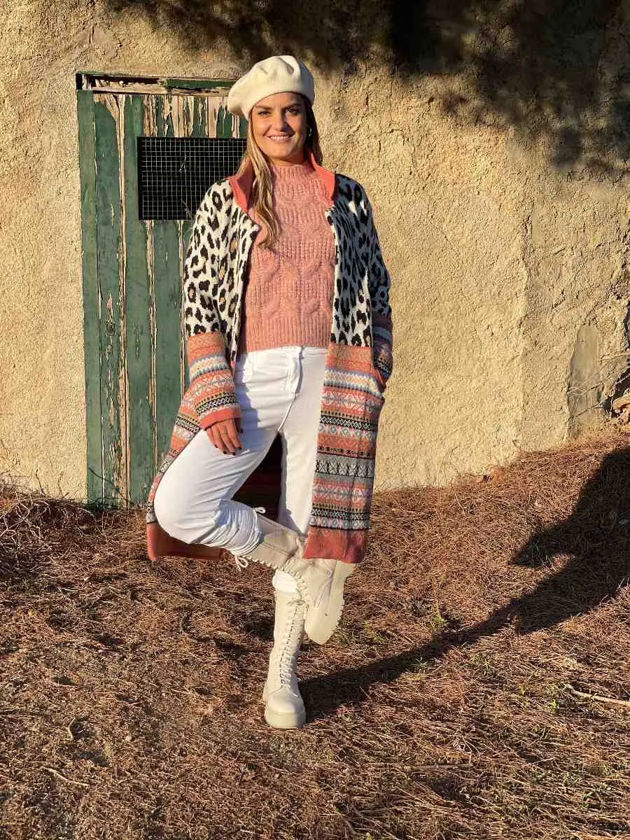 Jersey cropped trenzas rosa elvestidordecandela