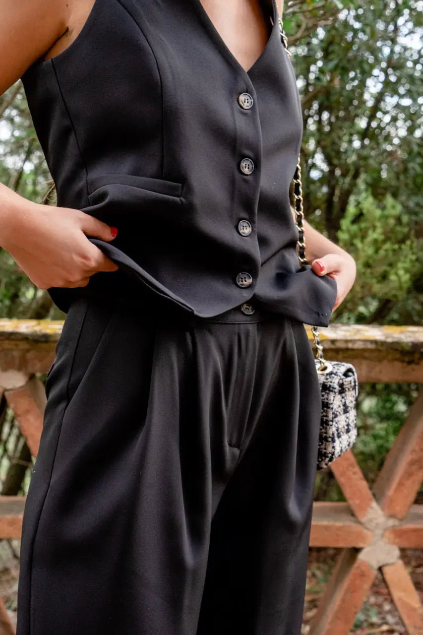 Pantalón masculino negro elvestidordecandela