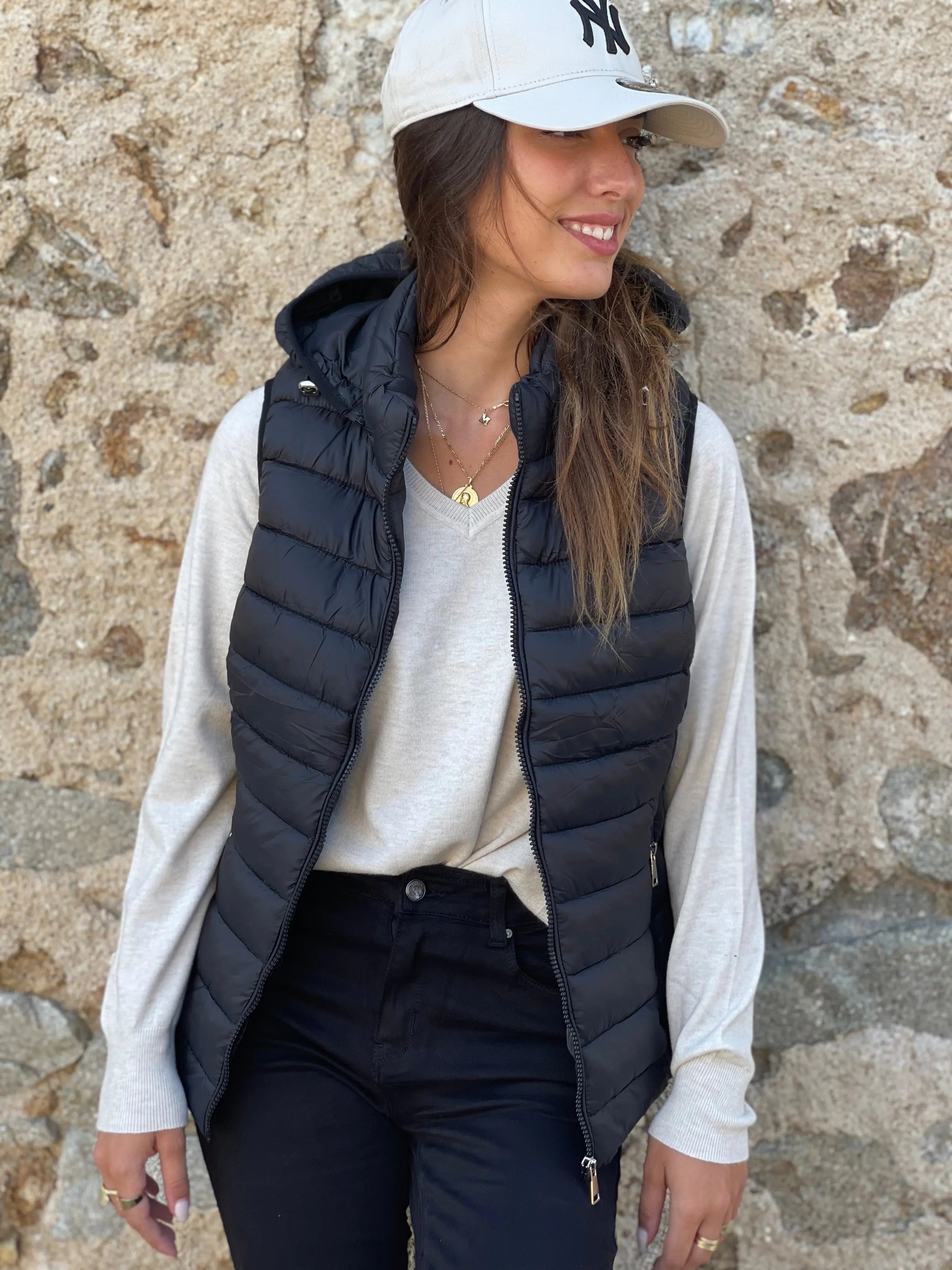 Pantalón sarga push-up negro elvestidordecandela