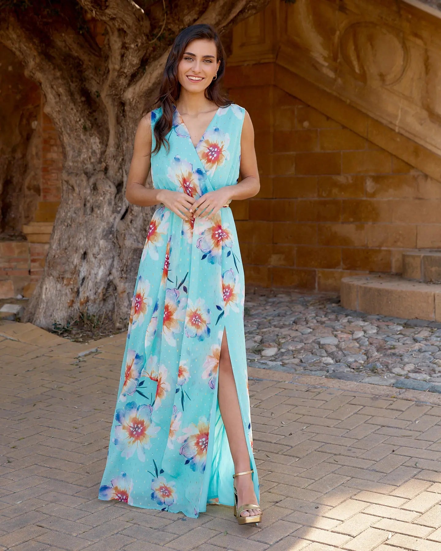 Vestido Matilda Verde Agua elvestidordecandela