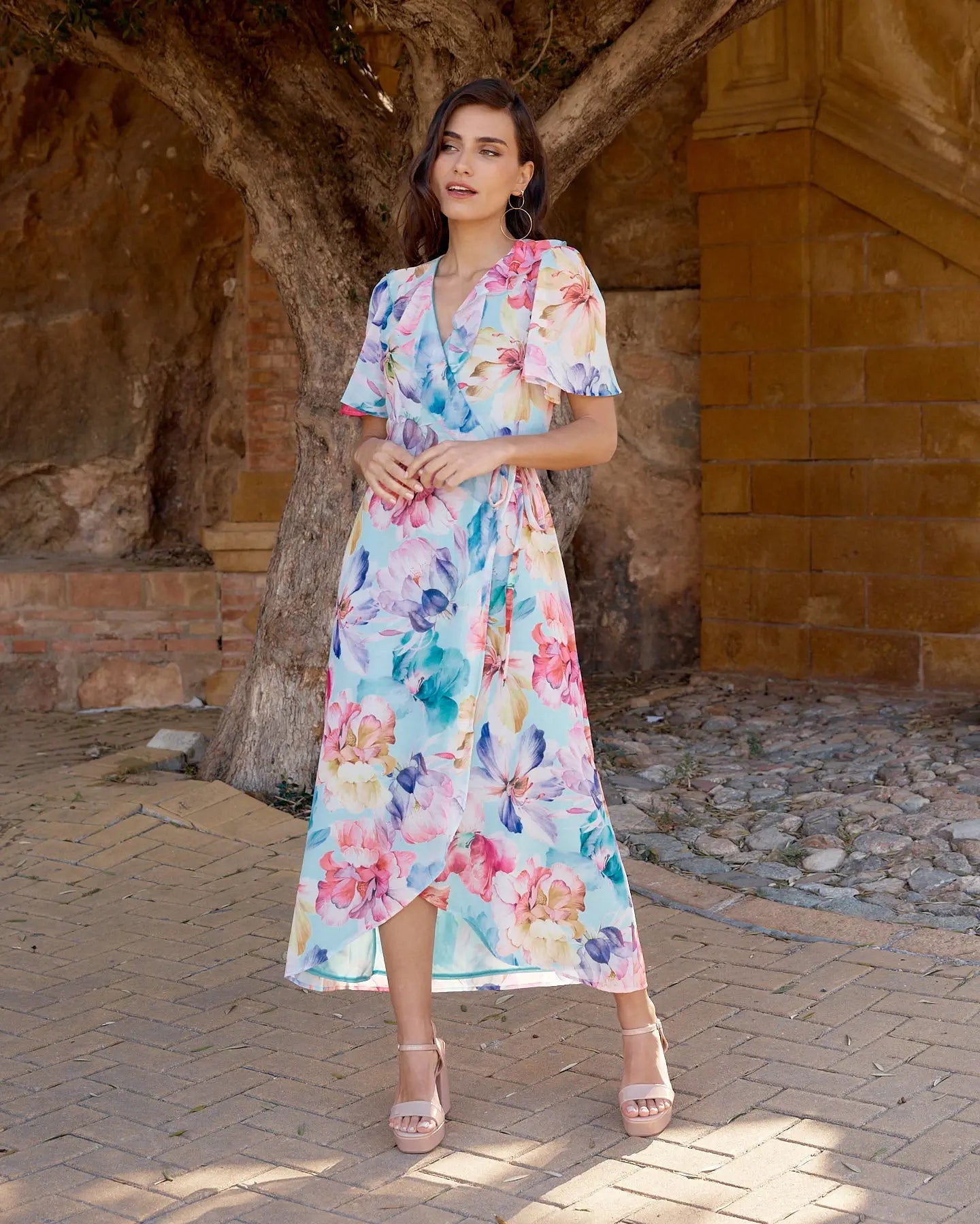 Vestido Sofía Celeste elvestidordecandela