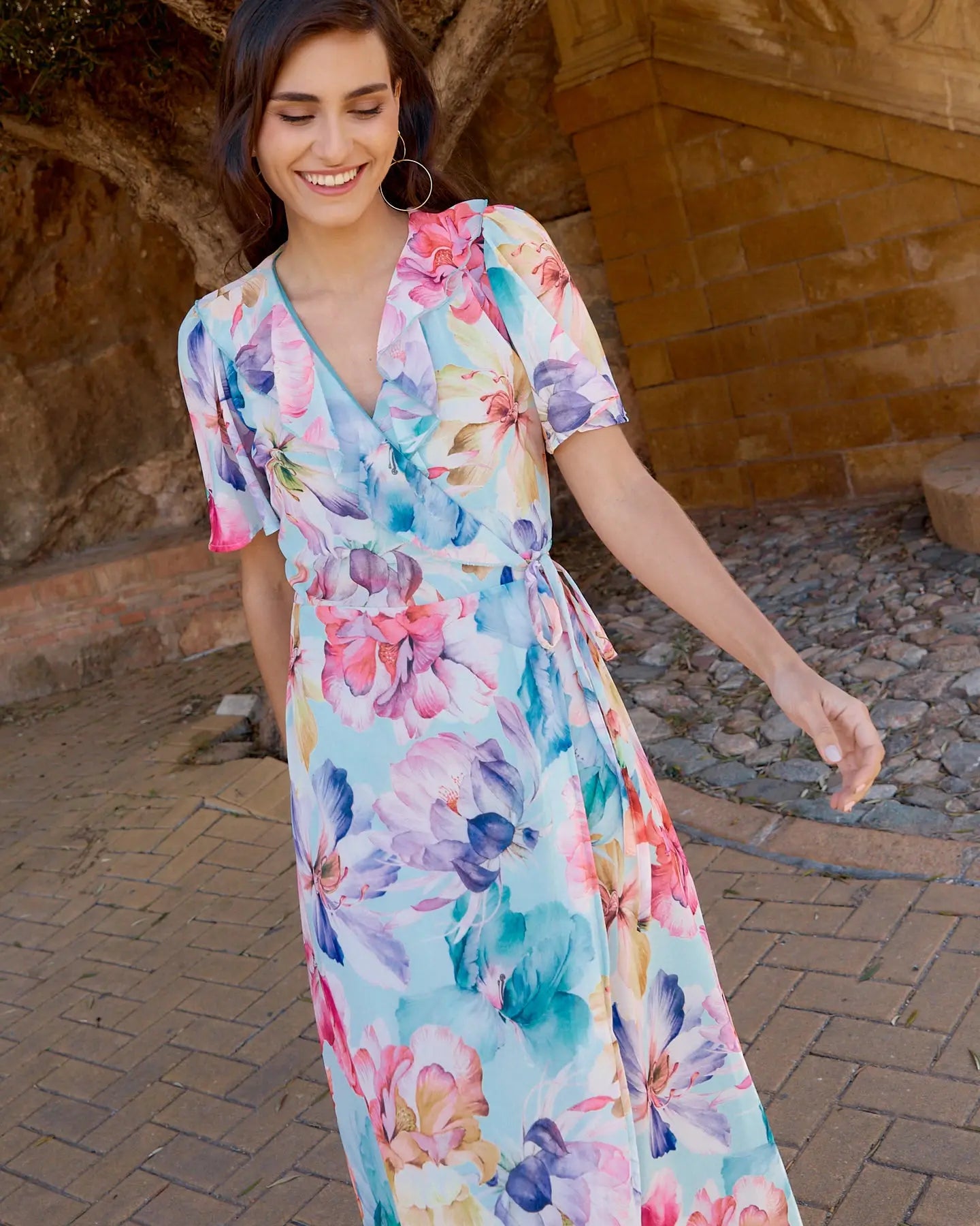 Vestido Sofía Celeste elvestidordecandela