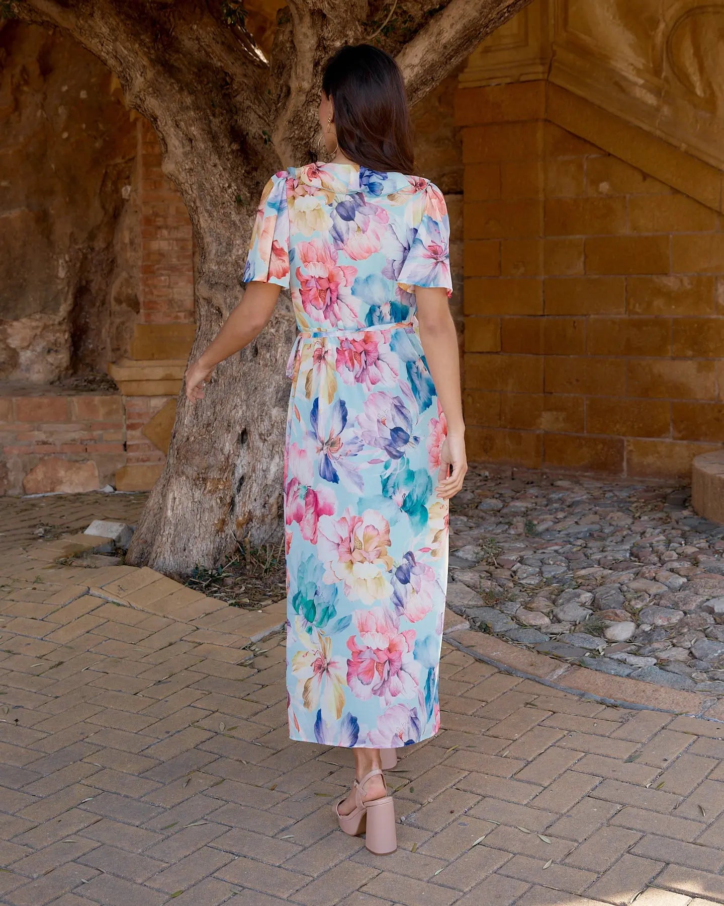 Vestido Sofía Celeste elvestidordecandela