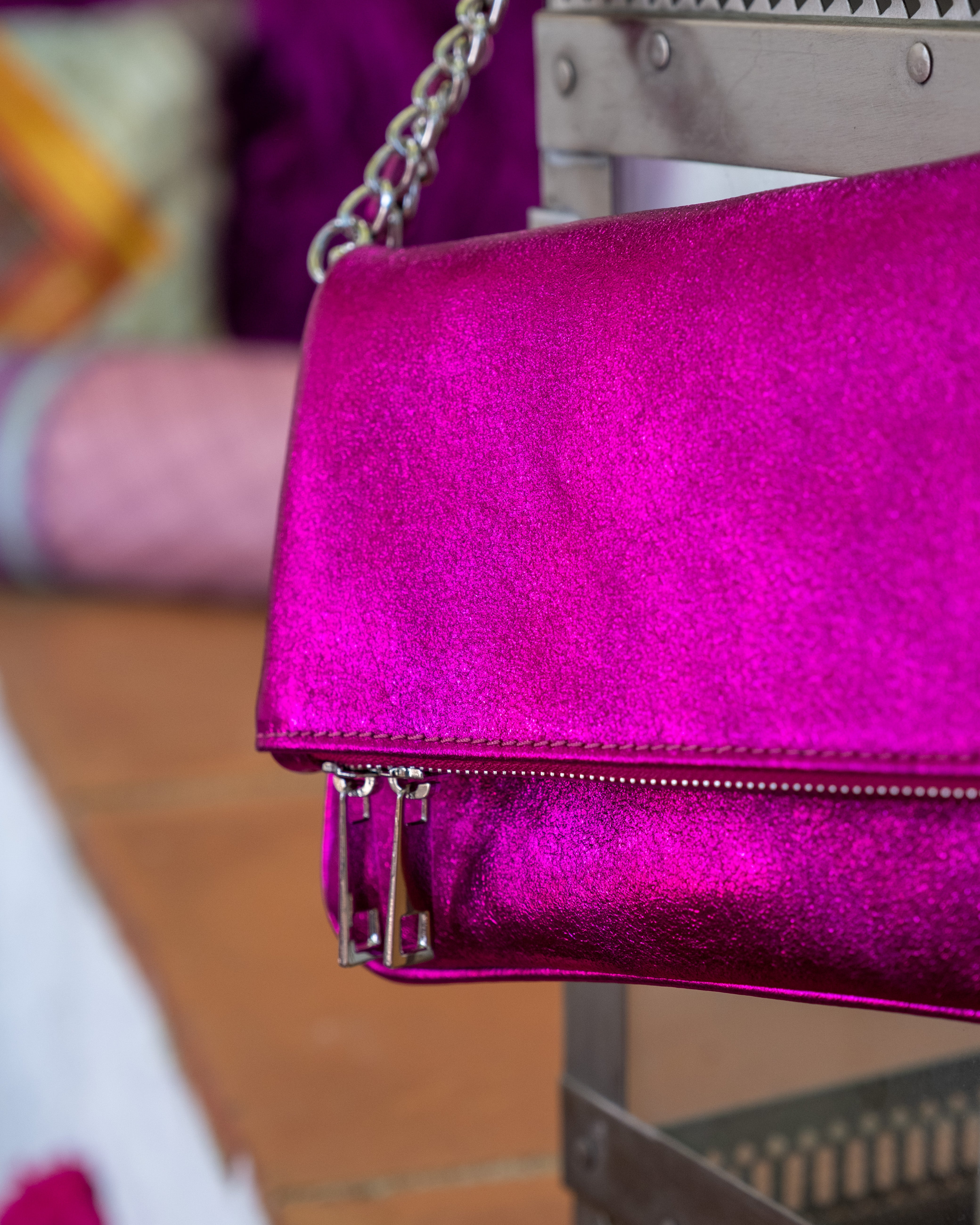 Bolso ZV piel fucsia