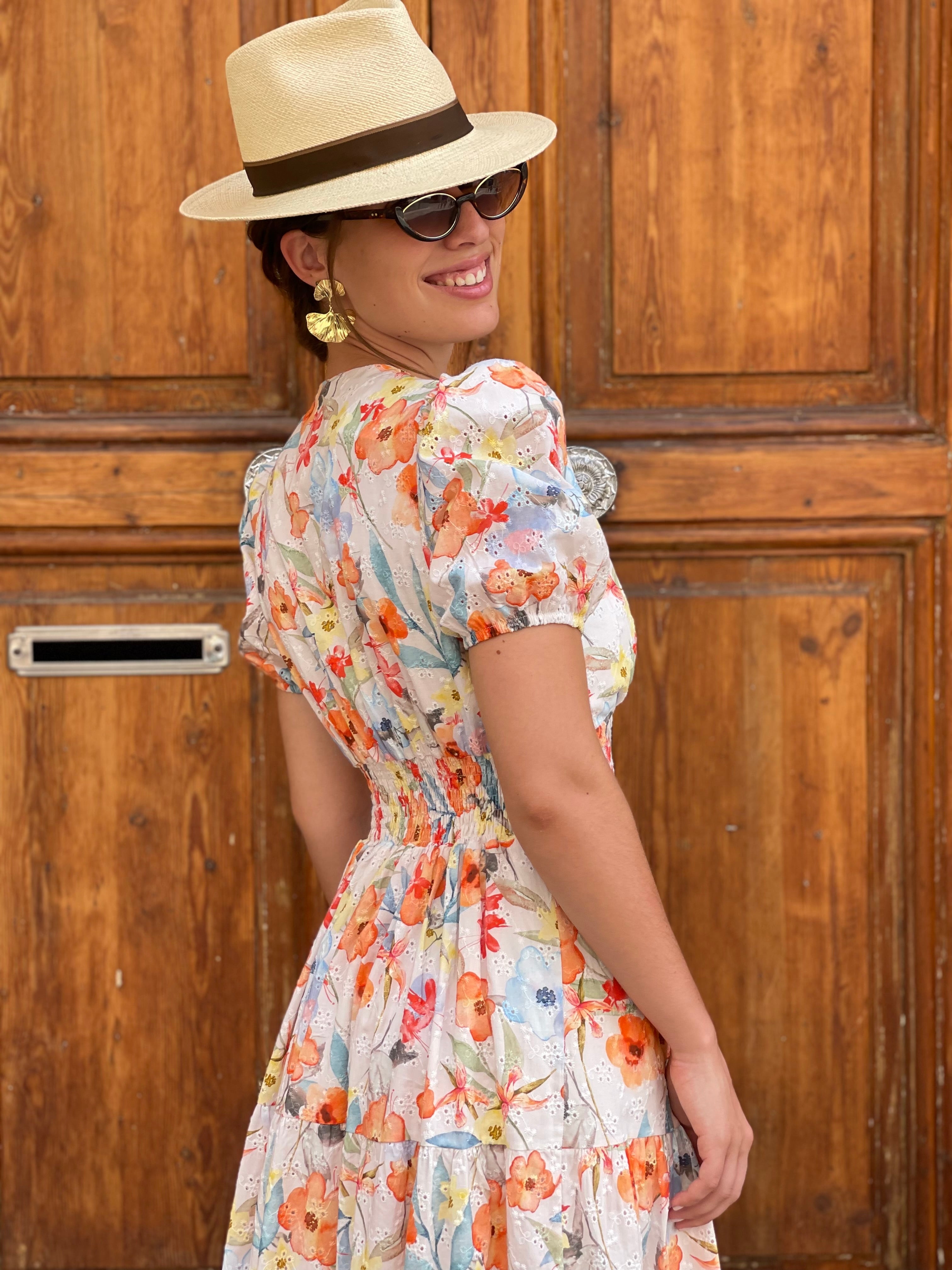 Vestido Mónica naranjas