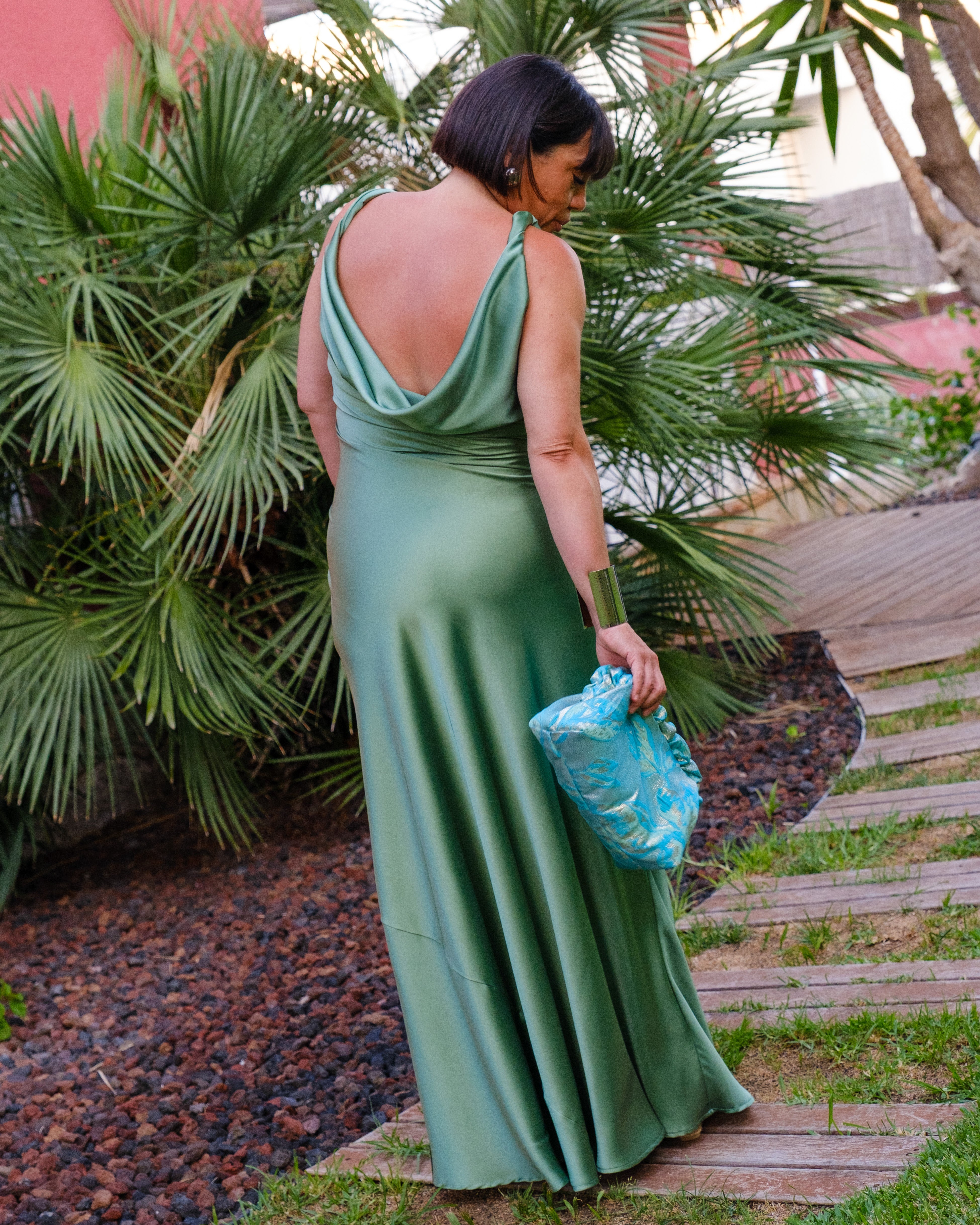 Vestido Ameli Verde Antiguo