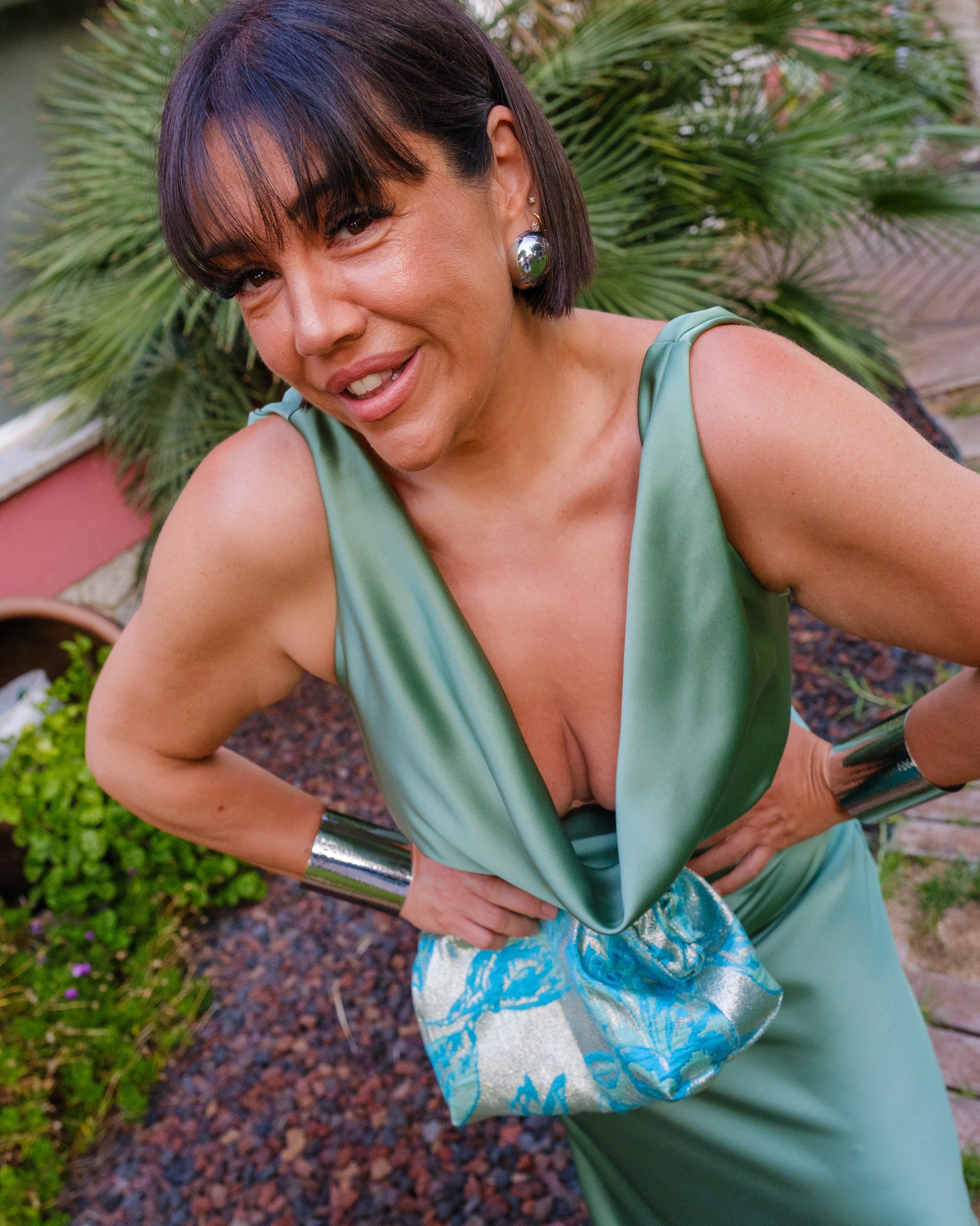 Vestido Ameli Verde Antiguo