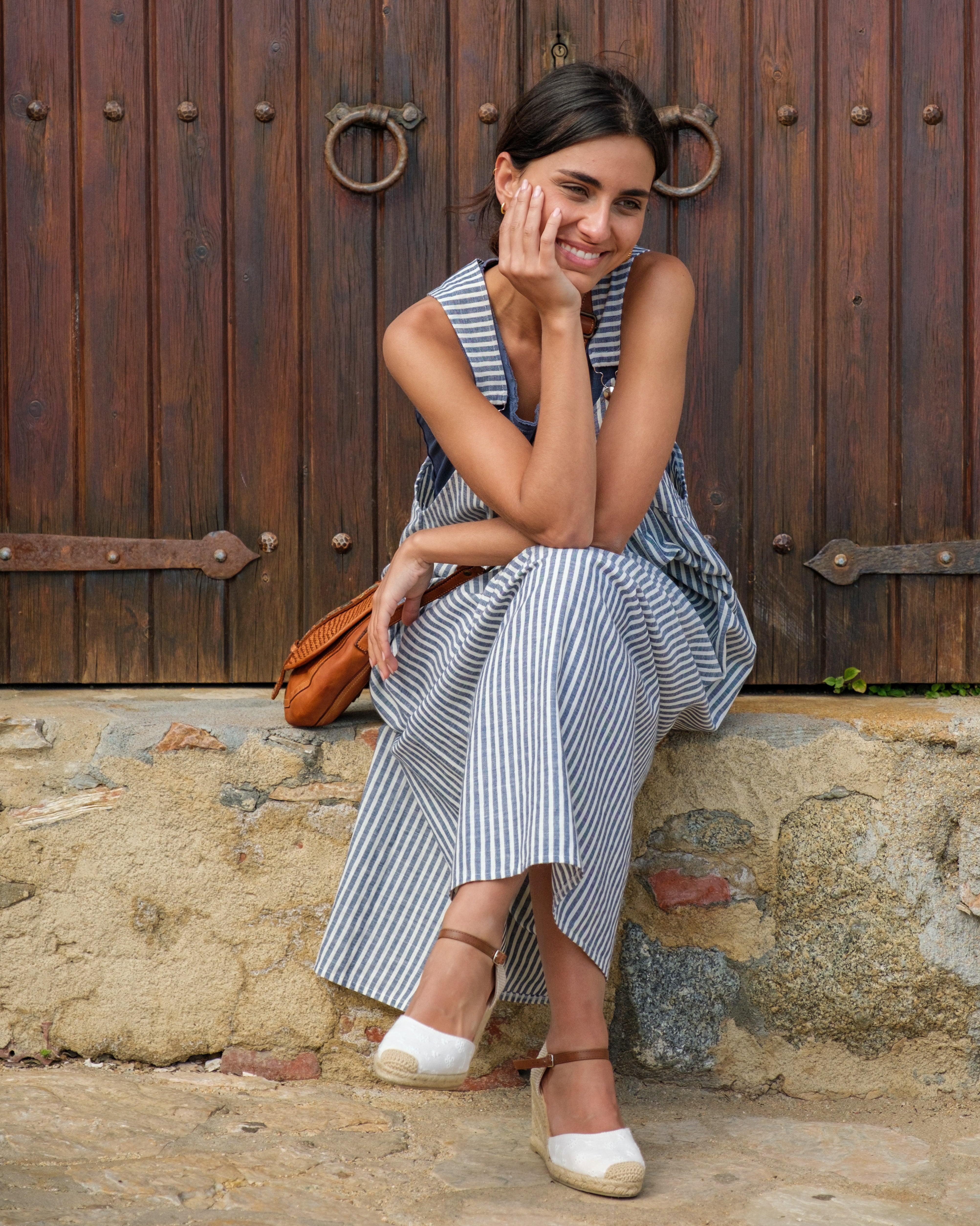 Vestido Pichi Rayas Azul Marino