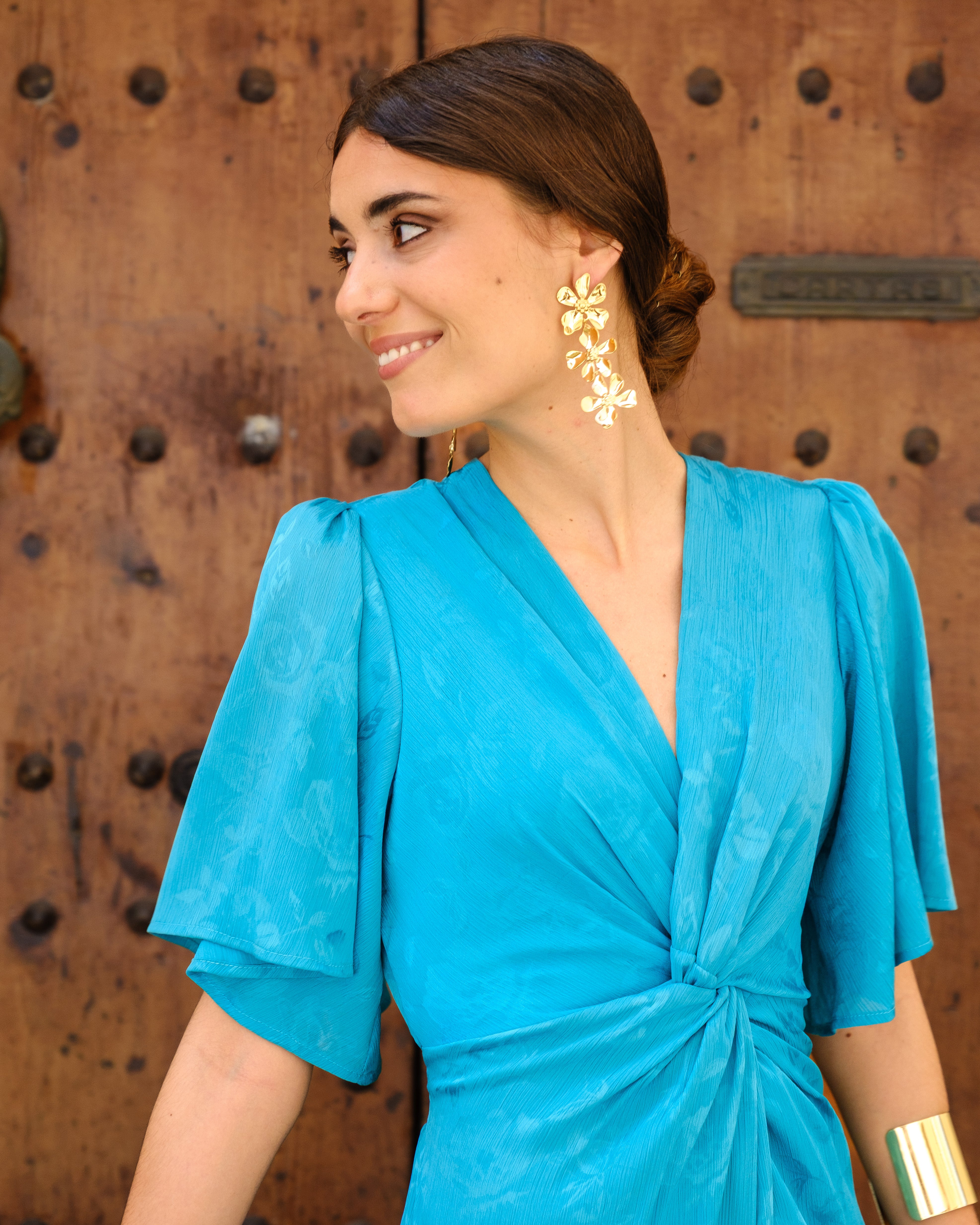 Vestido Carmesí Turquesa